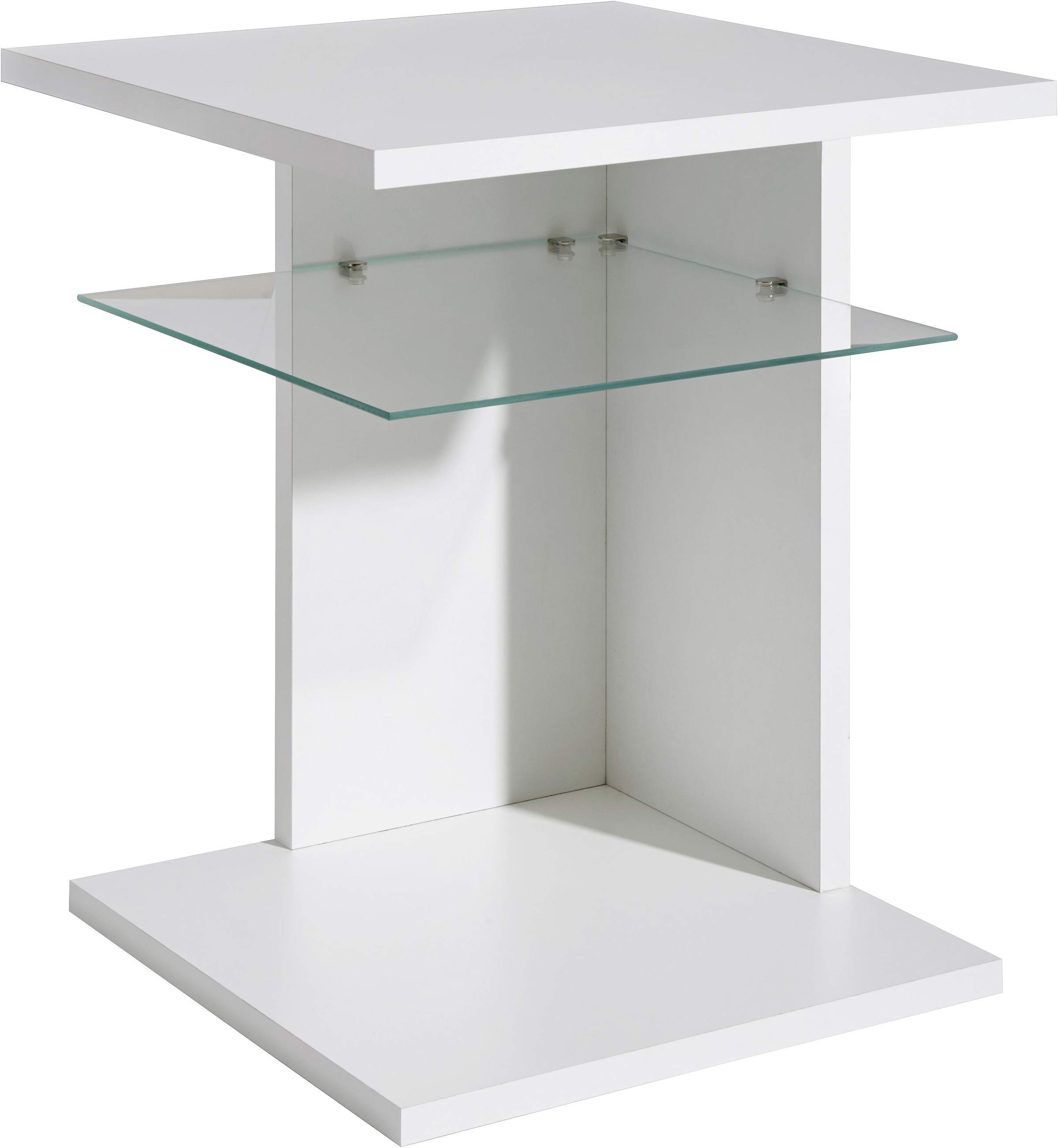 Glas, kaufen mit Line aus Beistelltisch, Ablageboden quadratisch PRO aus auf Rechnung Holz, Bodenplatte,