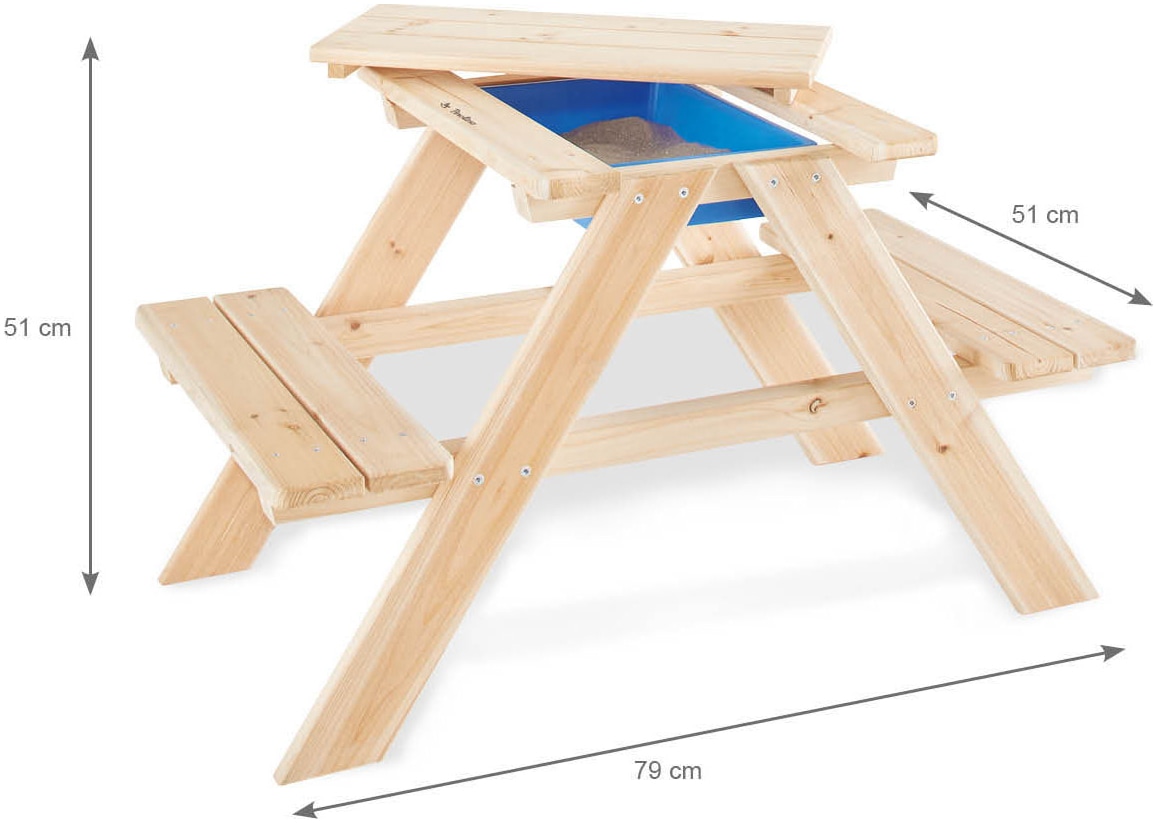 Pinolino® Garten-Kindersitzgruppe »Matsch-Nicki für 2, natur«