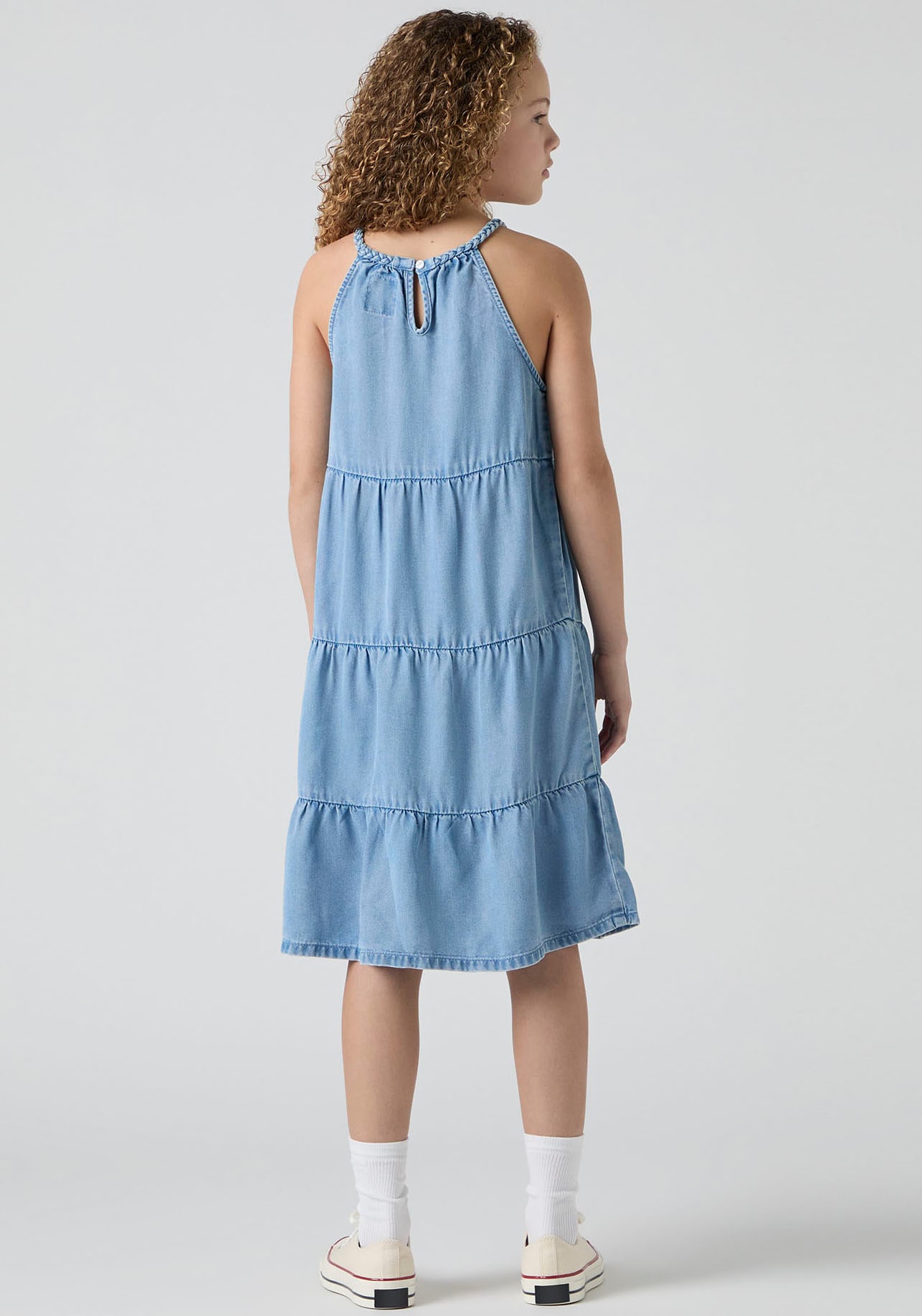 Levi's® Kids Neckholderkleid »LVG HALTER TIERED DRESS«, mit horizontalen Nähten