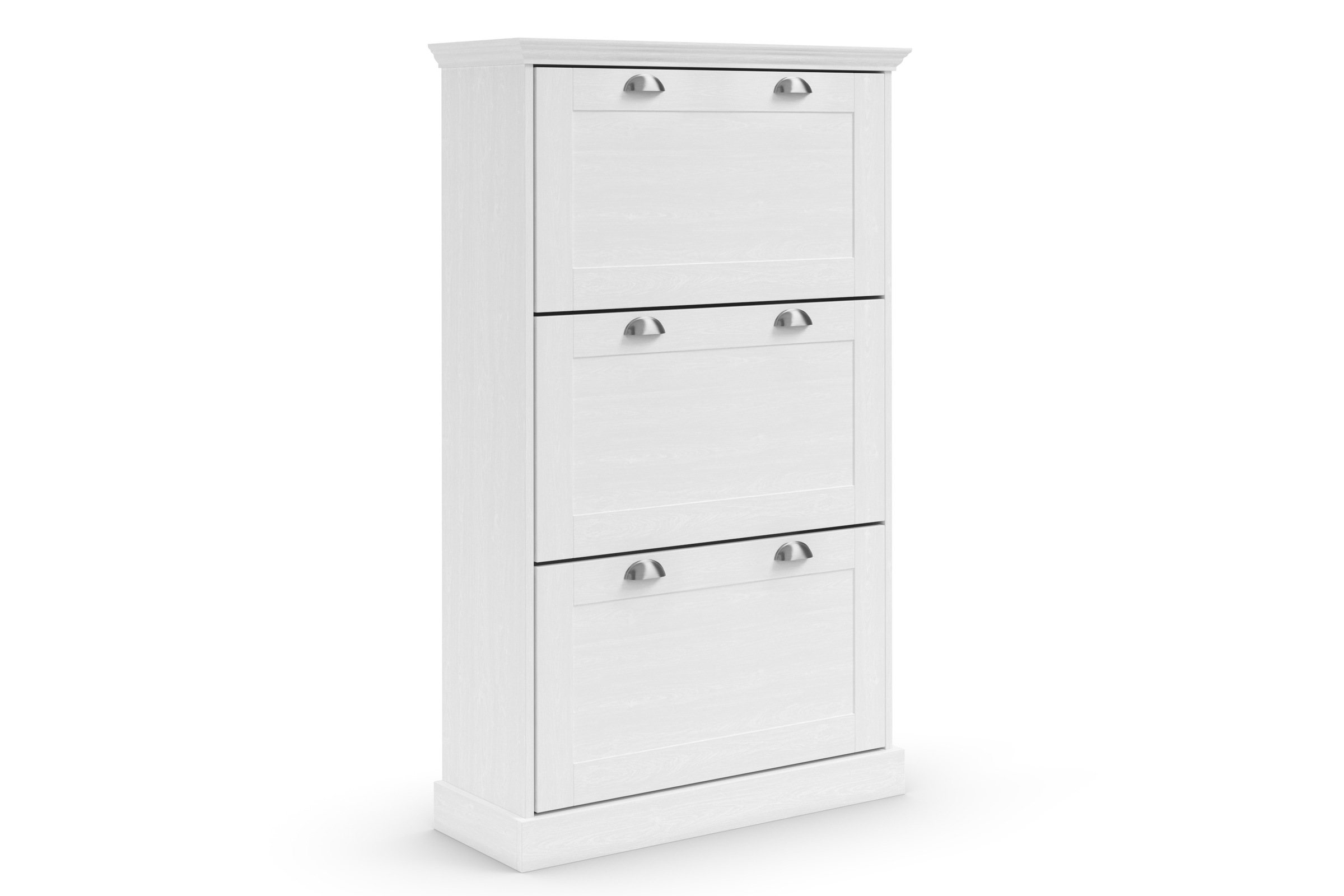 Home affaire Schuhschrank »Motala«, mit 3 Klappen, Platz für 18-20 paar Schuhe, Breite 80 cm, Höhe 132 cm