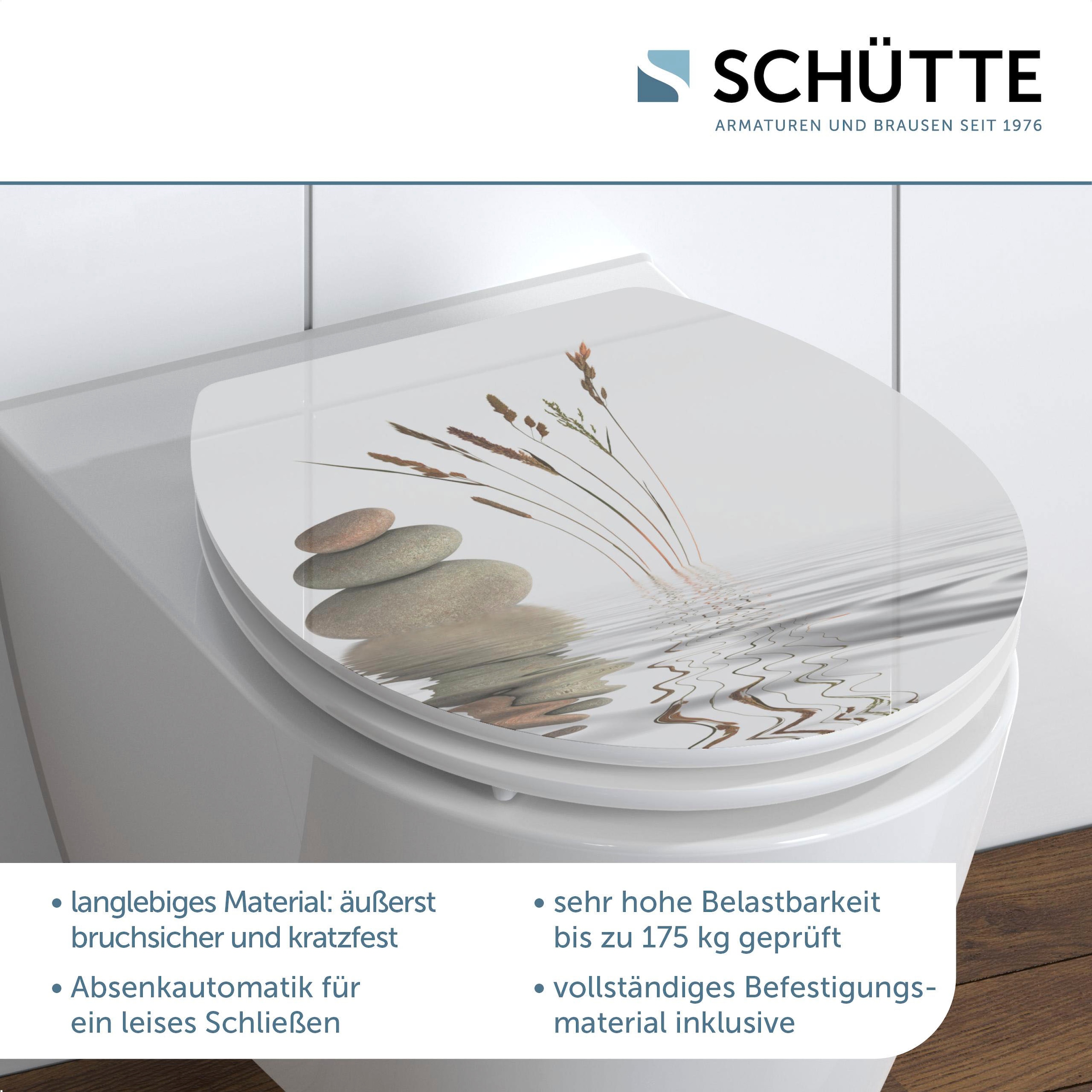 Schütte WC-Sitz »BALANCE«, High Gloss mit MDF Holzkern, mit Absenkautomatik