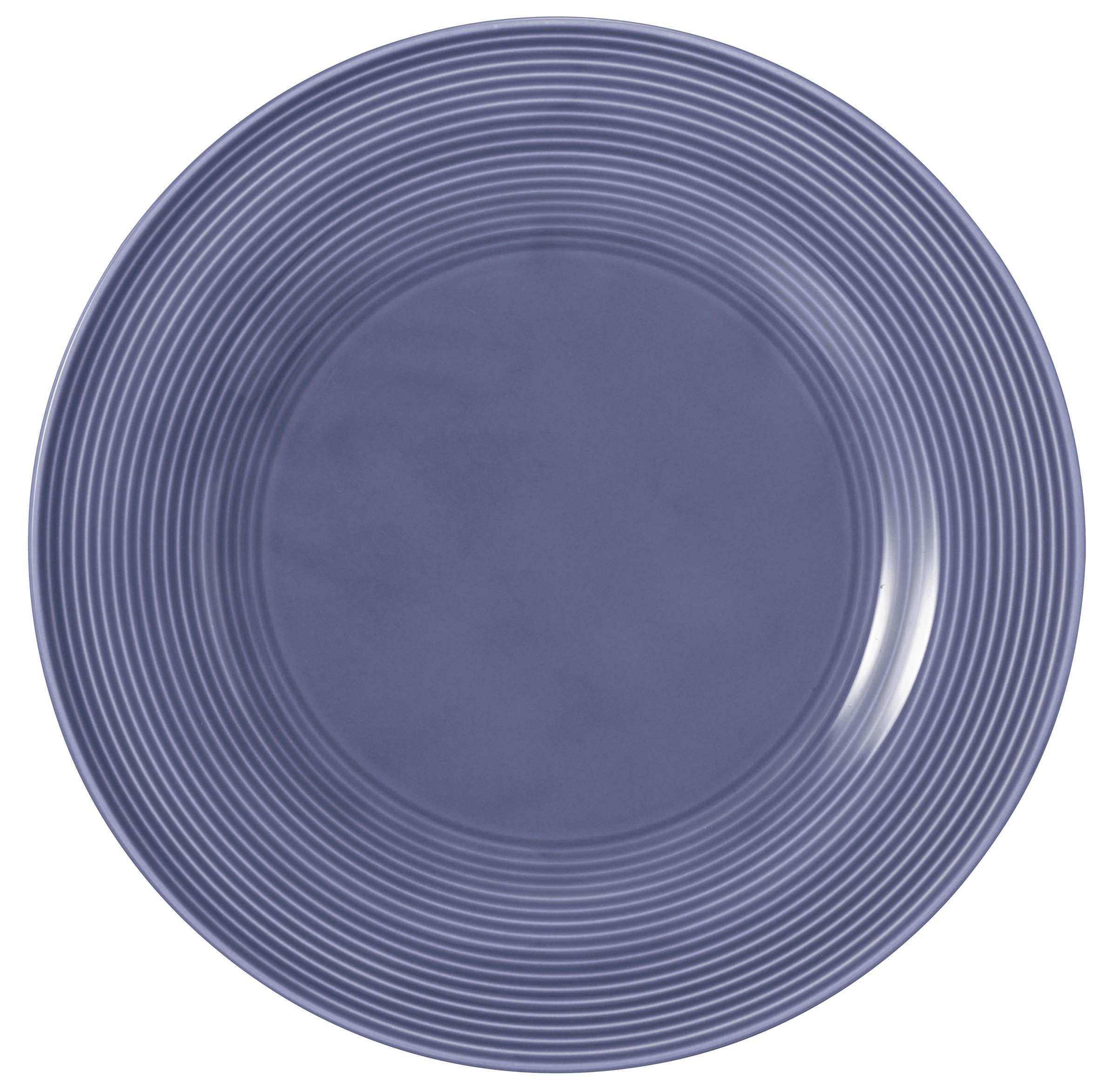 Seltmann Weiden Tafelservice »Geschirr-Set, 12 Teile, Beat, Fliederblau«, (Set, 12 tlg., 6x Speiseteller rund 27,5 cm, 6x Suppenteller rund 22,5 cm), Teller Set, weiß, mit Rillendekor, 12 Teile, für 6 Personen