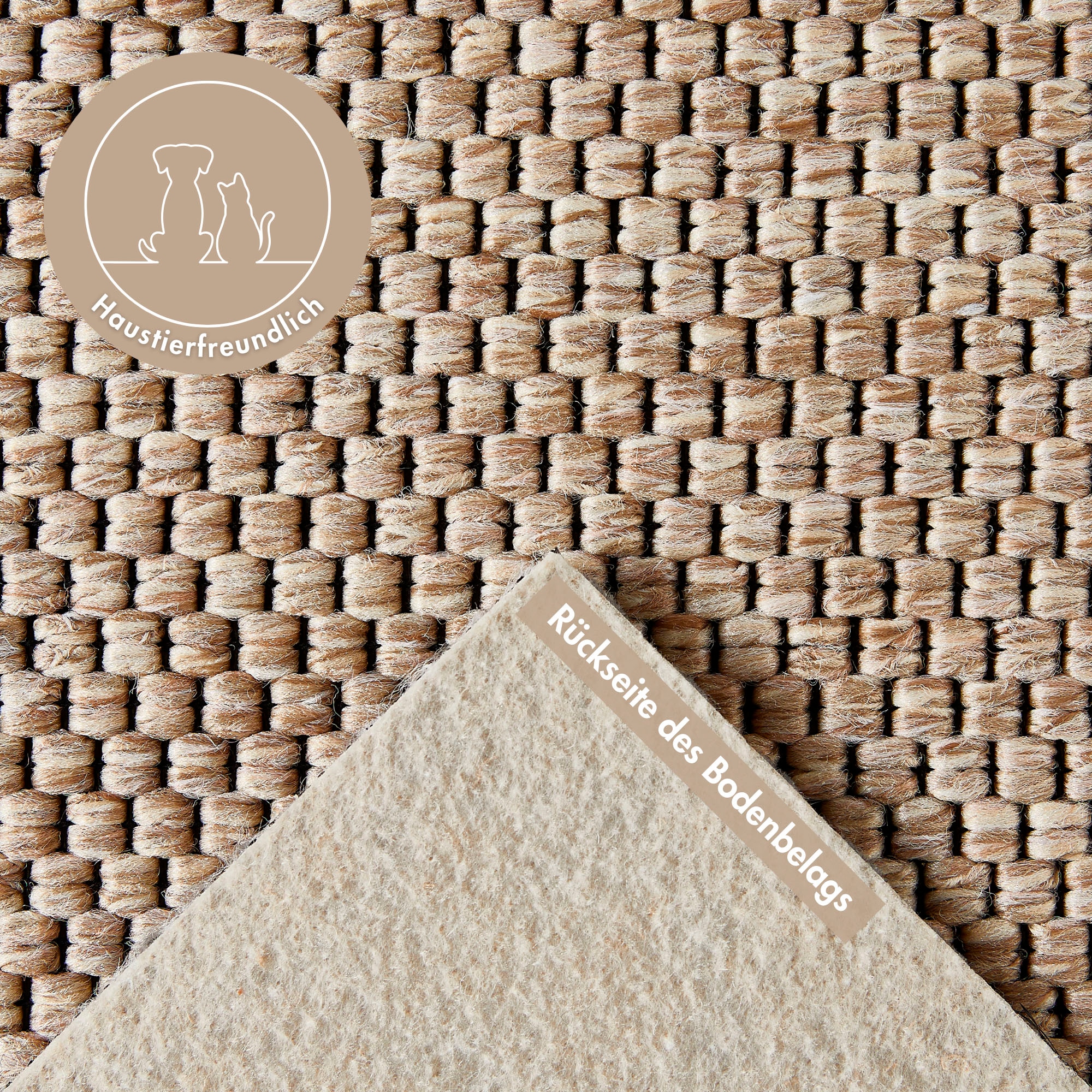 Andiamo Teppichboden »Odense, Made in Netherlands«, rechteckig, 8 mm Höhe, meliert, Breite 400 cm, mit Wabenstruktur, strapazierfähig & robust