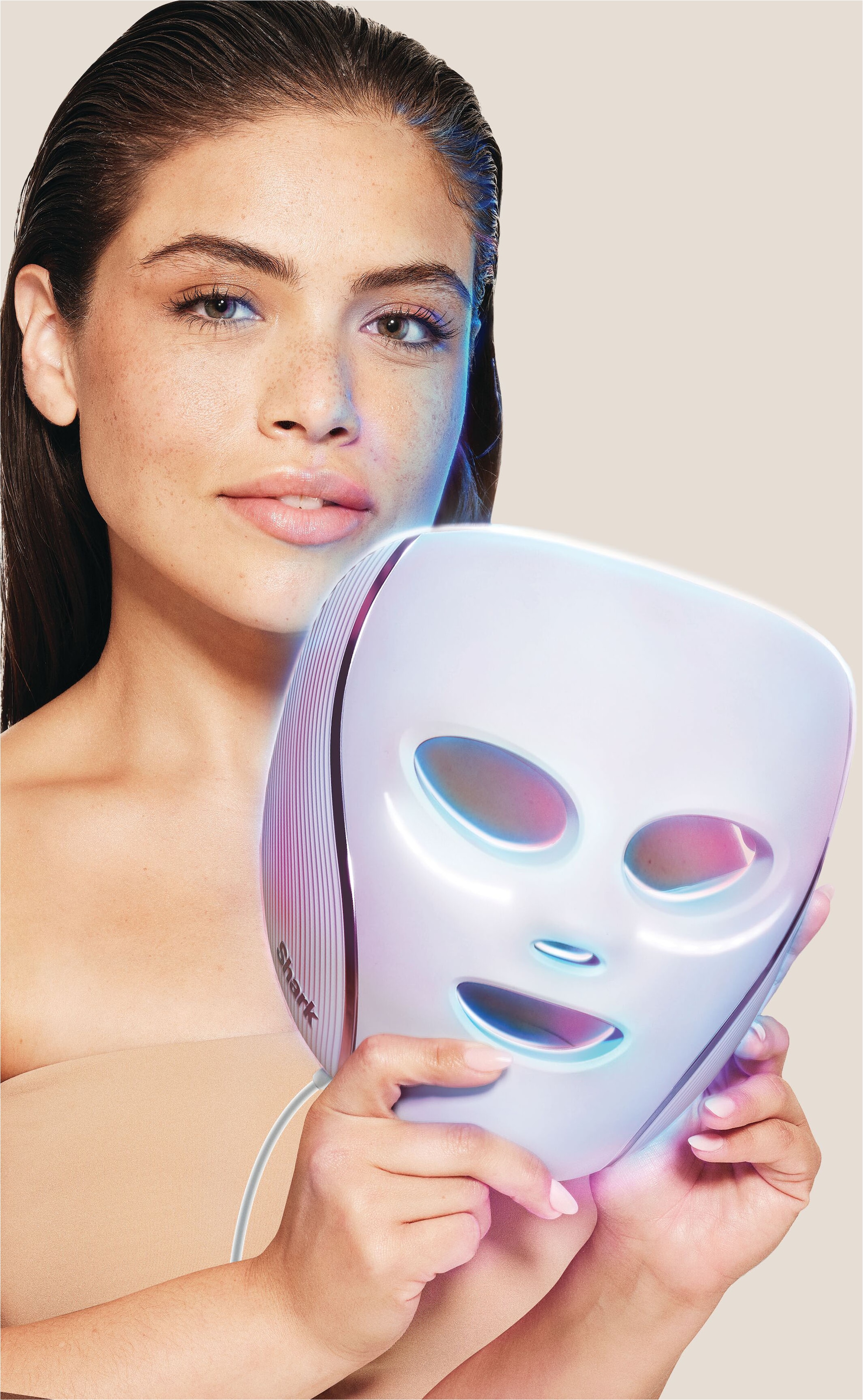 Shark LED-Gesichtsmaske »Shark CryoGlow LED-Maske + Kühlung der Augenpartie FW312EUPL« CryoGlow - unsere neue medizinisch zertifizierte Innovation