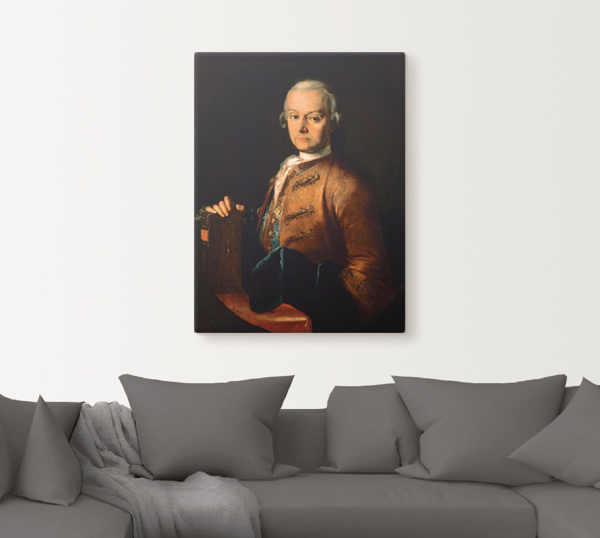 Artland Leinwandbild »Bildnis Leopold Mozart. Um 1765«, Menschen, (1 St.), auf Keilrahmen gespannt