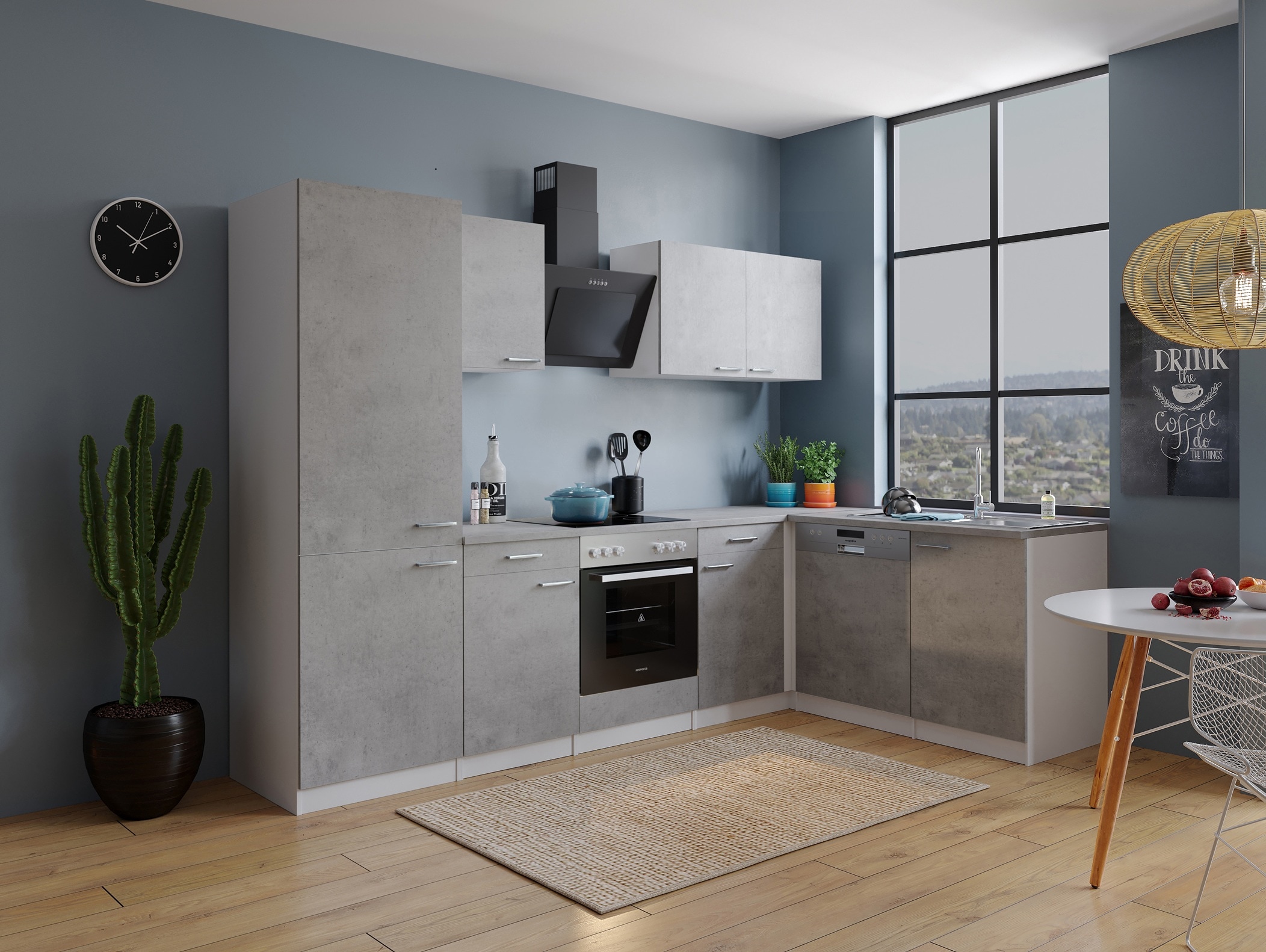 RESPEKTA Winkelküche »Malia« Breite 280 cm, 85 cm Arbeitshöhe, in exklusiver Konfiguration für OTTO