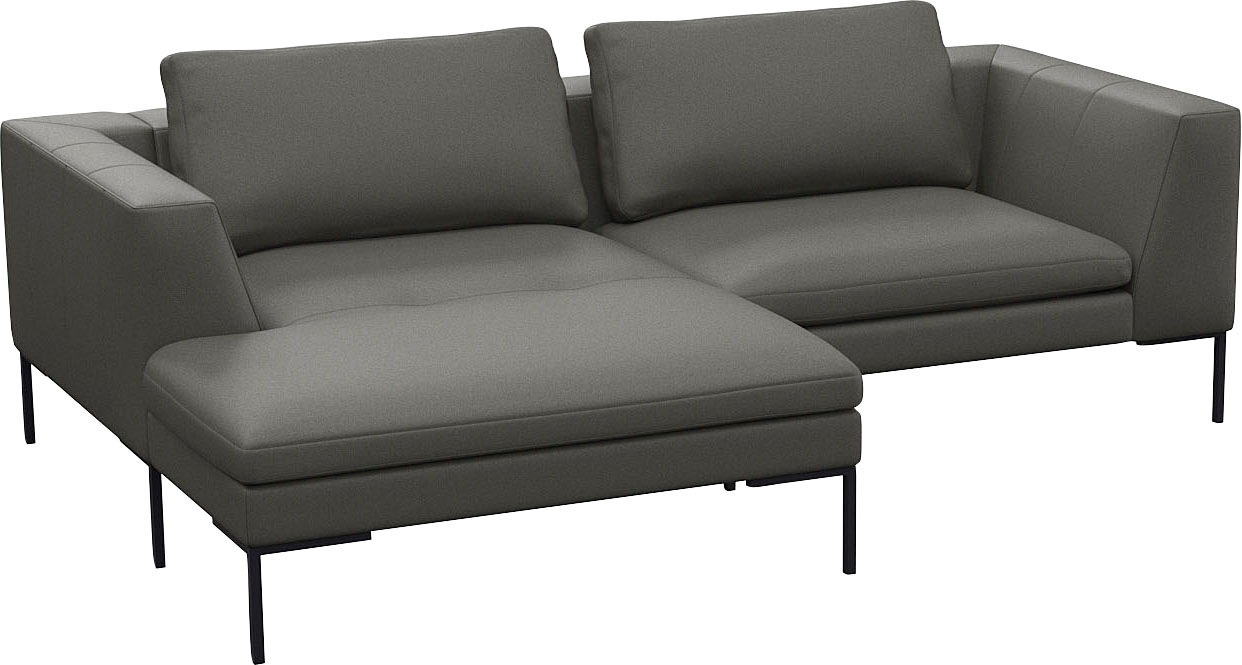 FLEXLUX Ecksofa »Loano, superbequemer Sitzkomfort durch Kaltschaum im Sitz, günstig online kaufen