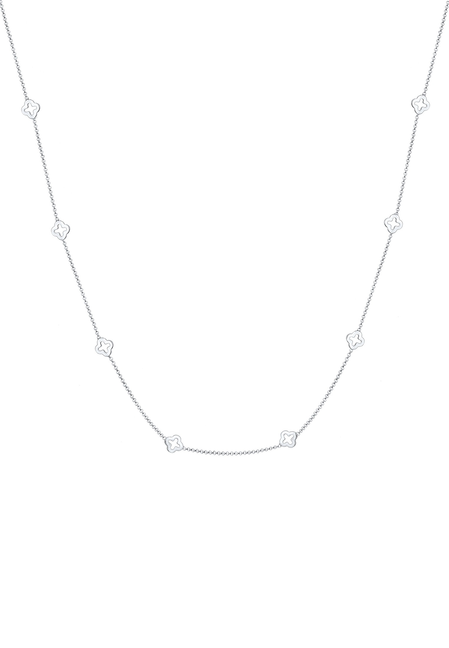 Elli Kette mit Anhänger »Kleeblatt Glücksbringer 925 Sterling Silber«
