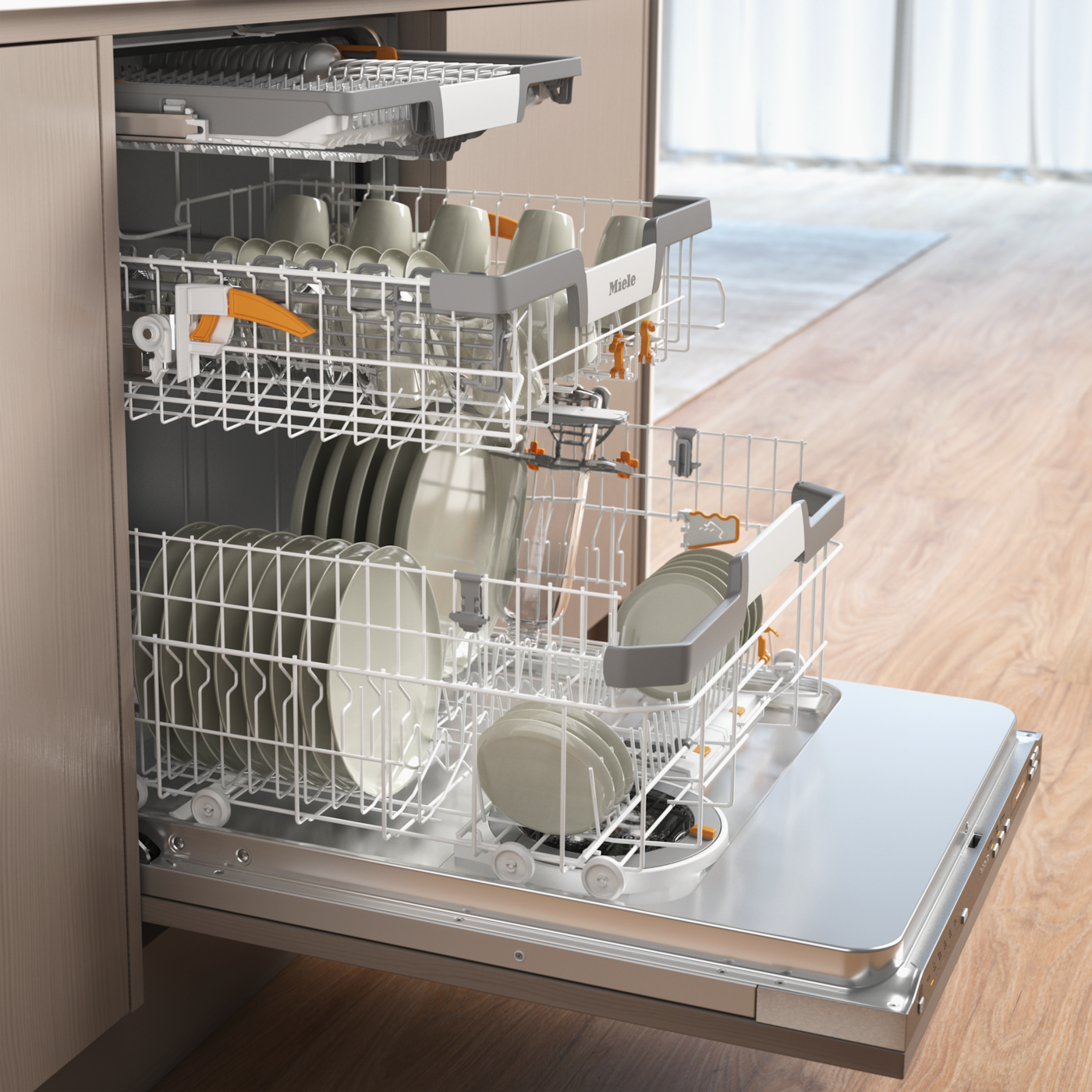 Miele vollintegrierbarer Geschirrspüler XXL »G7197 SCVi XXL AD FF 125 Ed.«, 14 Maßgedecke