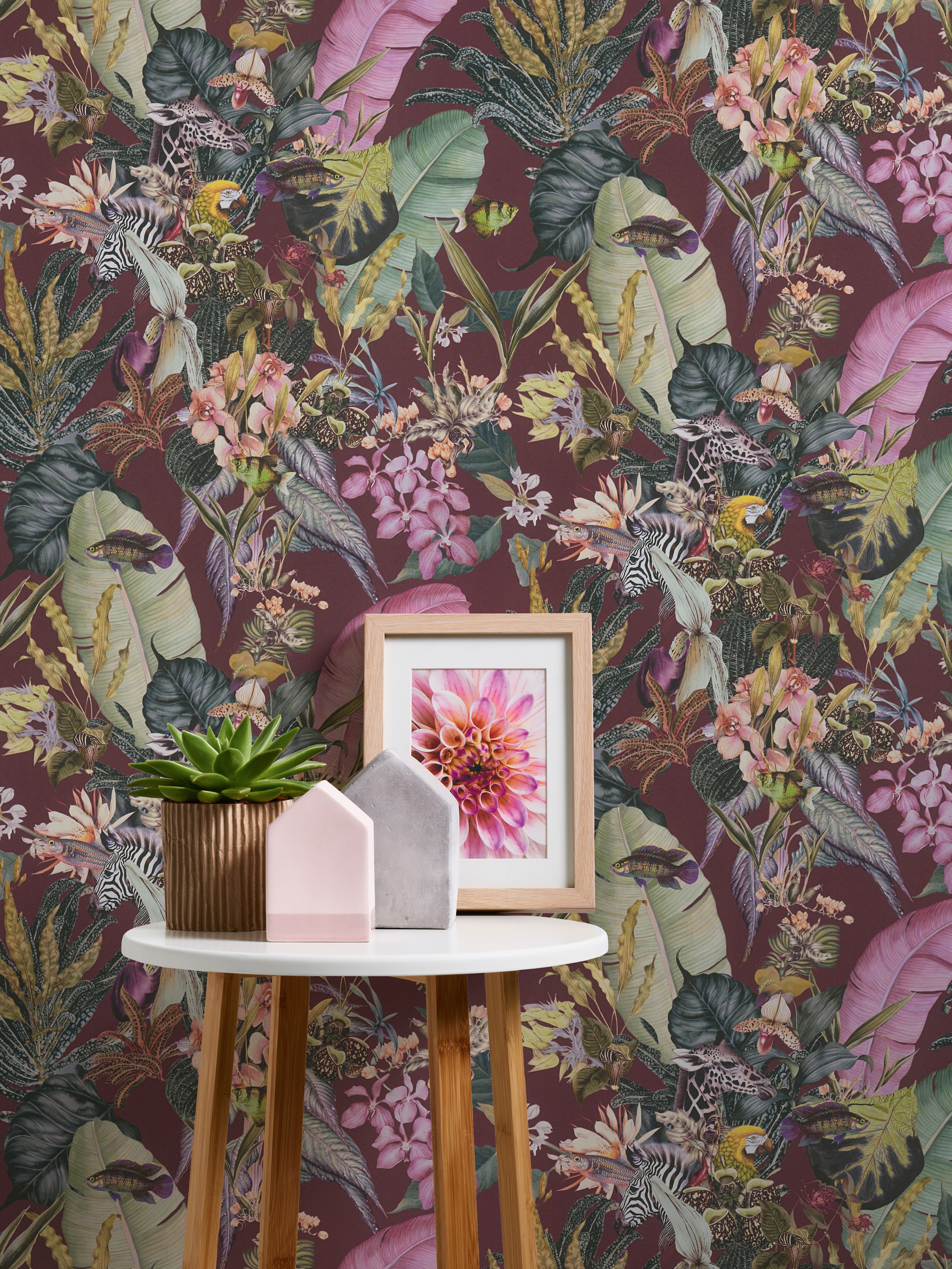 A.S. Création Vliestapete »Dream Flowery«, floral-botanisch-Wald, Tiertapete Tapete Blumenoptik Tapeten Wohnzimmer Schlafzimmer Küche