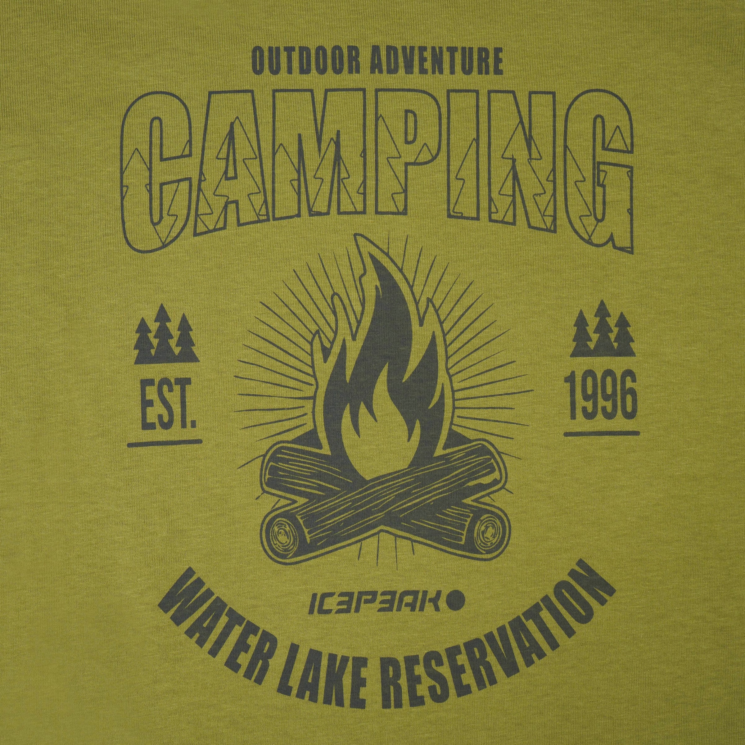 Icepeak T-Shirt »MOSBACH« mit Print, aus Baumwolle, klassischer T-Shirt-Schnitt