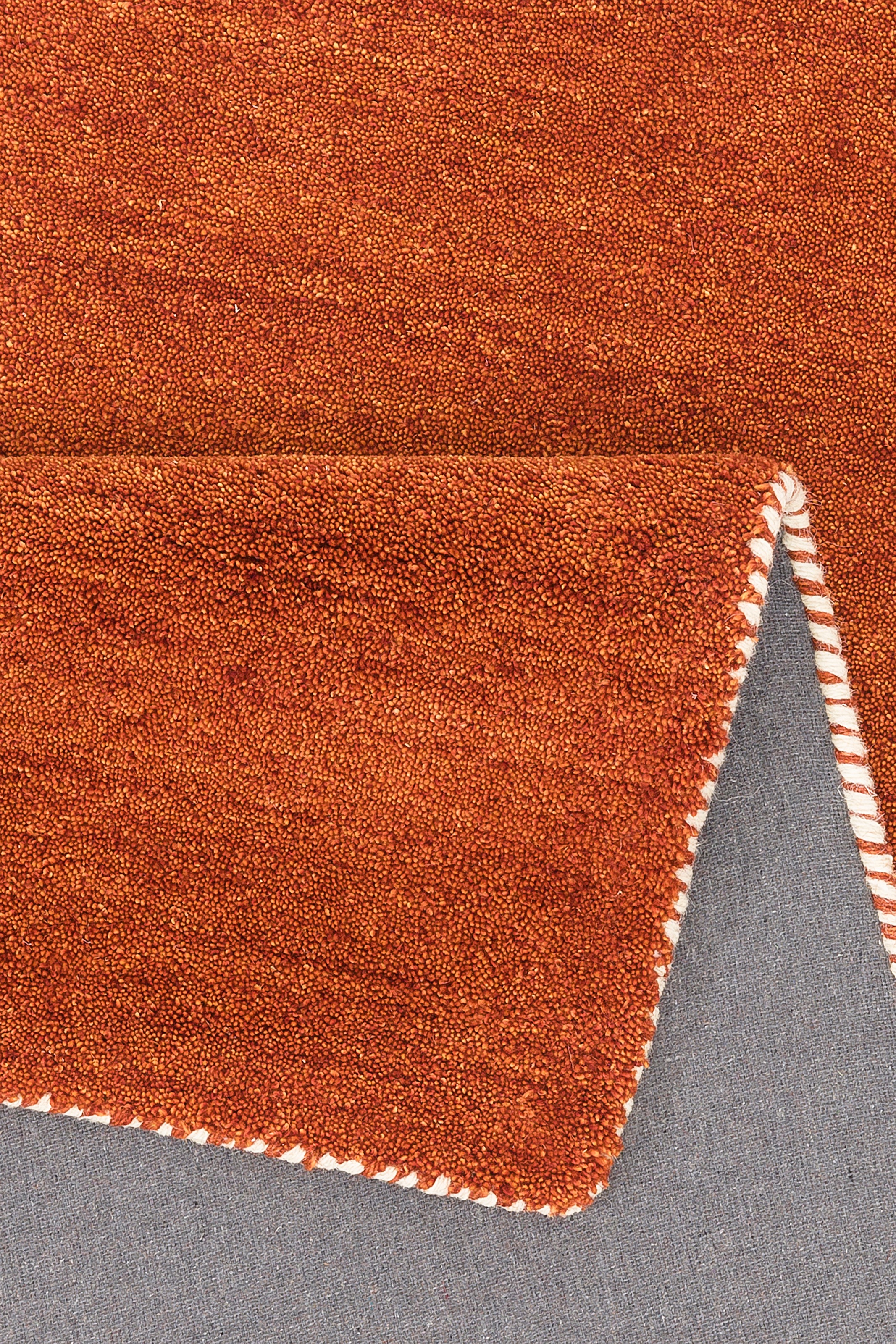 THEKO Bettumrandung »Gabbeh Uni, Handweb Teppich, meliert, reine Wolle« Höhe 14 mm 3 Stk. tlg. Bettvorleger, Uni-Farben, handgewebt, Läufer-Set, Schlafzimmer