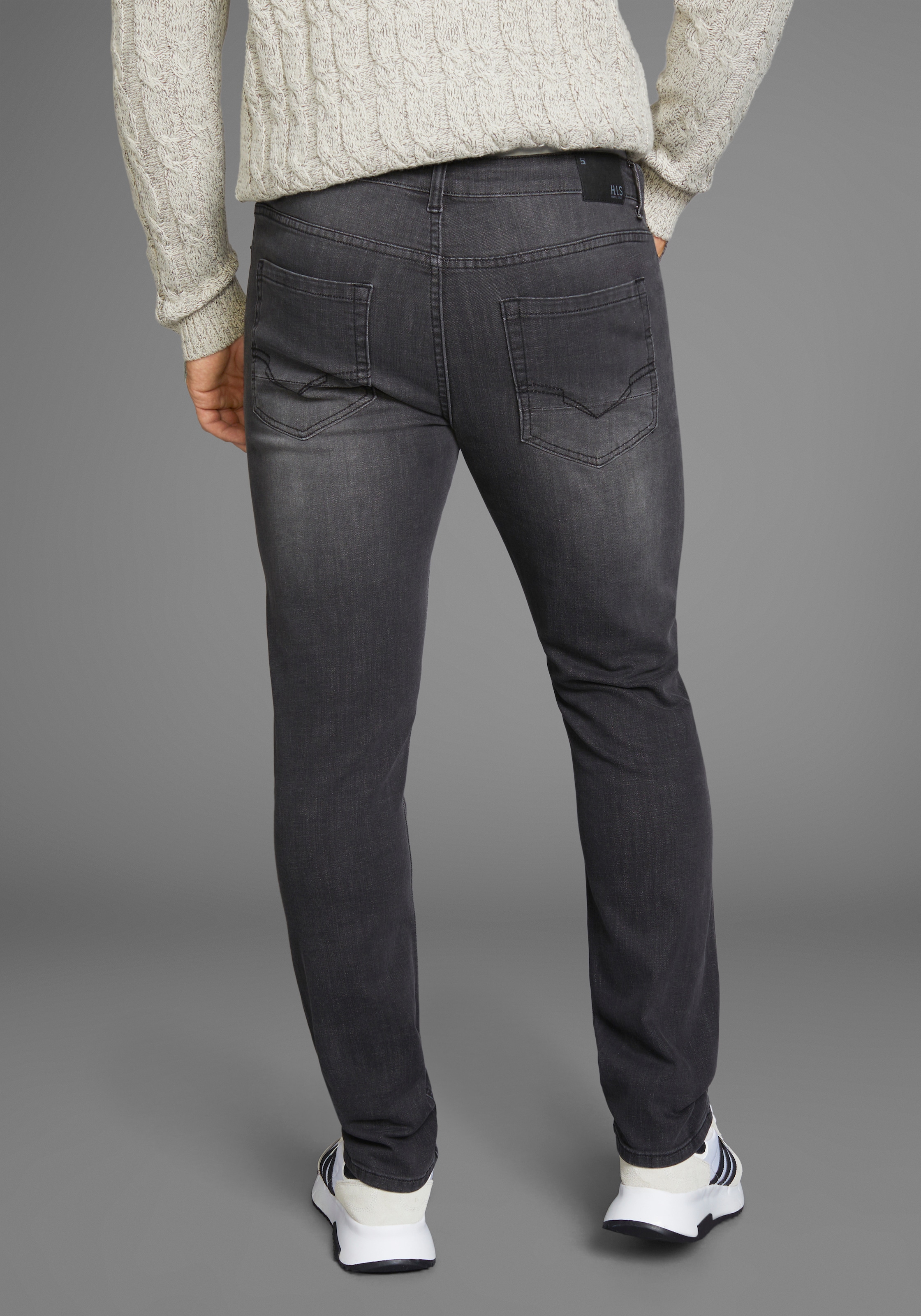 H.I.S Straight-Jeans »DIX«, gerade Beinform, niedrige Leibhöhe, Used-Waschung
