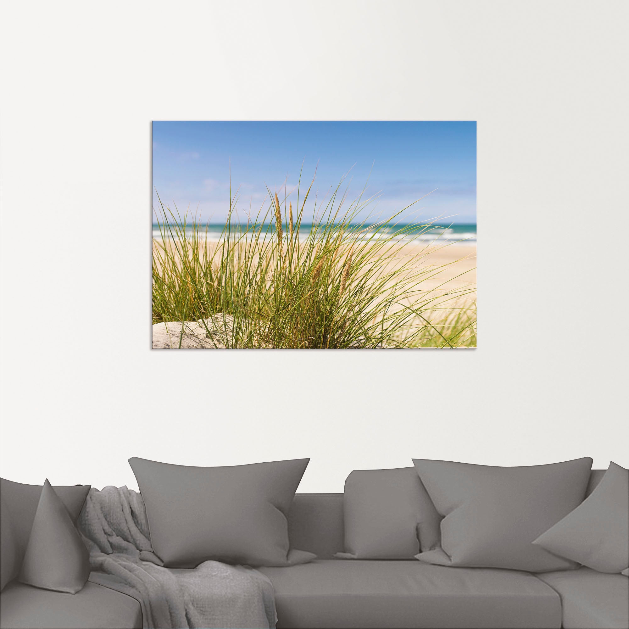 Artland Wandbild »Dünengras«, Strand, (1 St.), als Alubild, Outdoorbild, Le günstig online kaufen