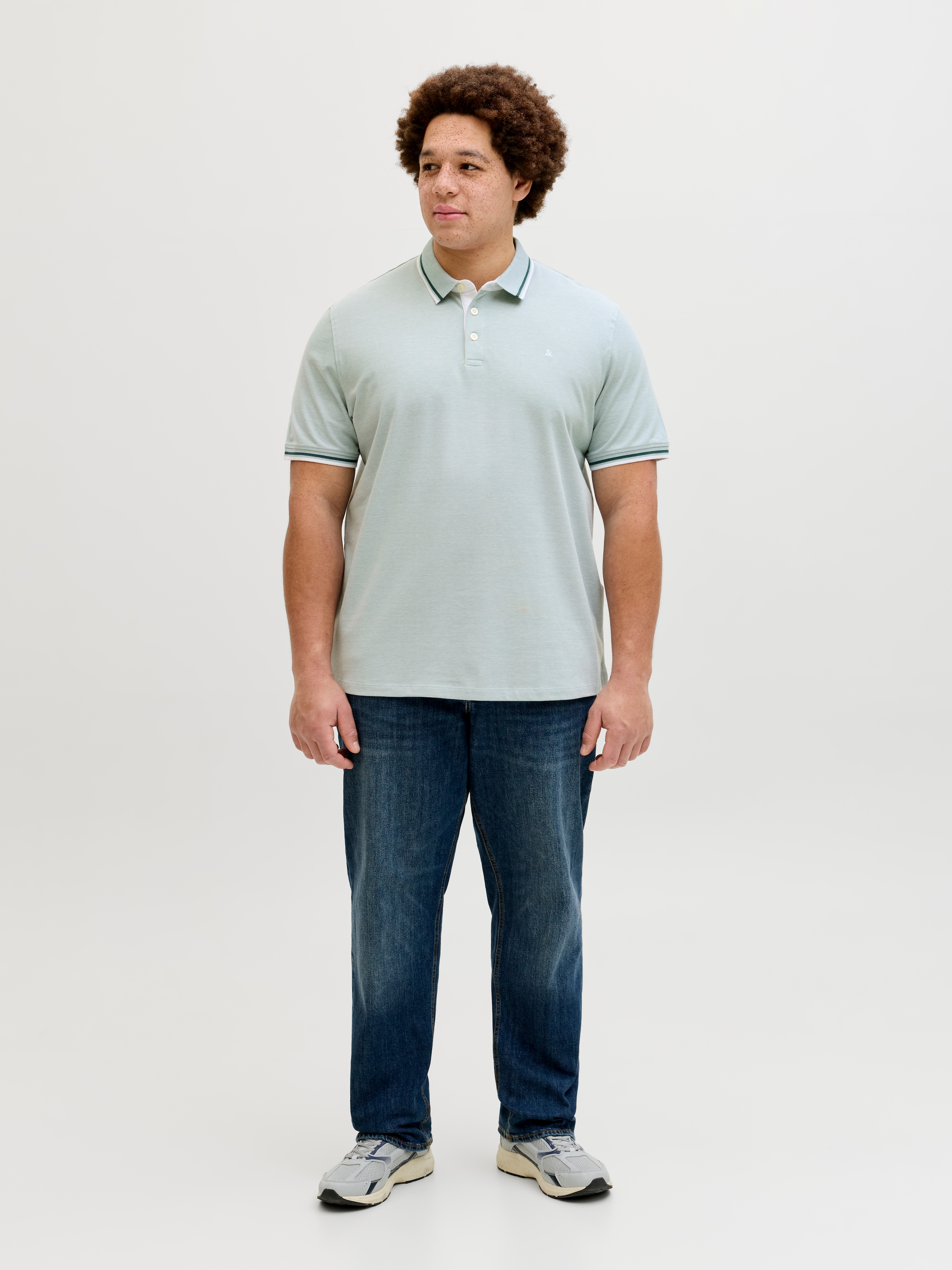 Jack & Jones PlusSize »JJEPAULOS POLO SS NOOS PLS« Baumwolle, regular fit