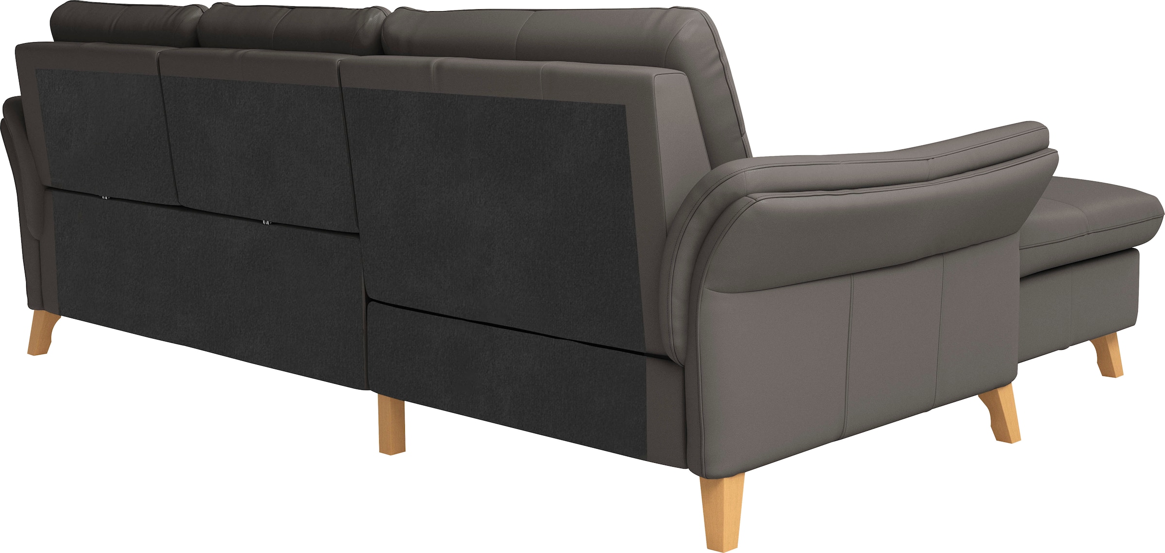 sit&more Ecksofa »Göteborg«, Sitztiefenverstellung und Federkern, wahlweise mit Bettfunktion