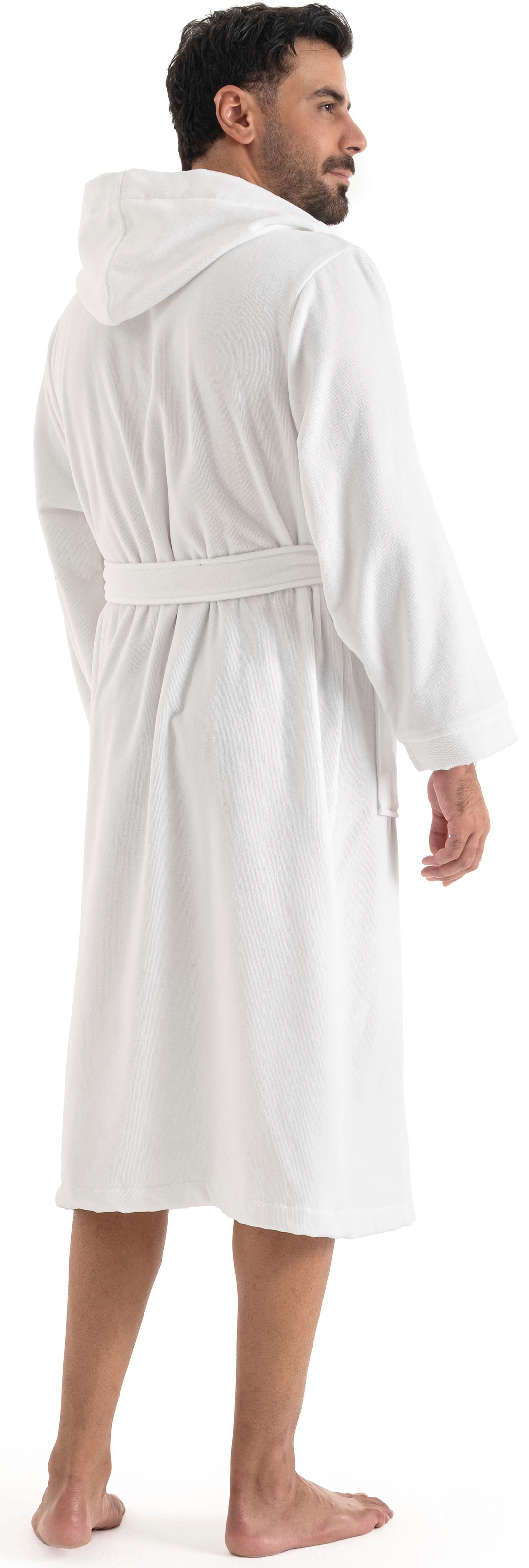 OTTO home Unisex-Bademantel »Fenya, 330 g/m², Premium, Hotelbademantel, Morgenmantel,  Sauna & Spa« 1 Stk. Reißverschlusstaschen, weich mit GRATIS-Zugabe: 1x Duschtuch 70x140 cm