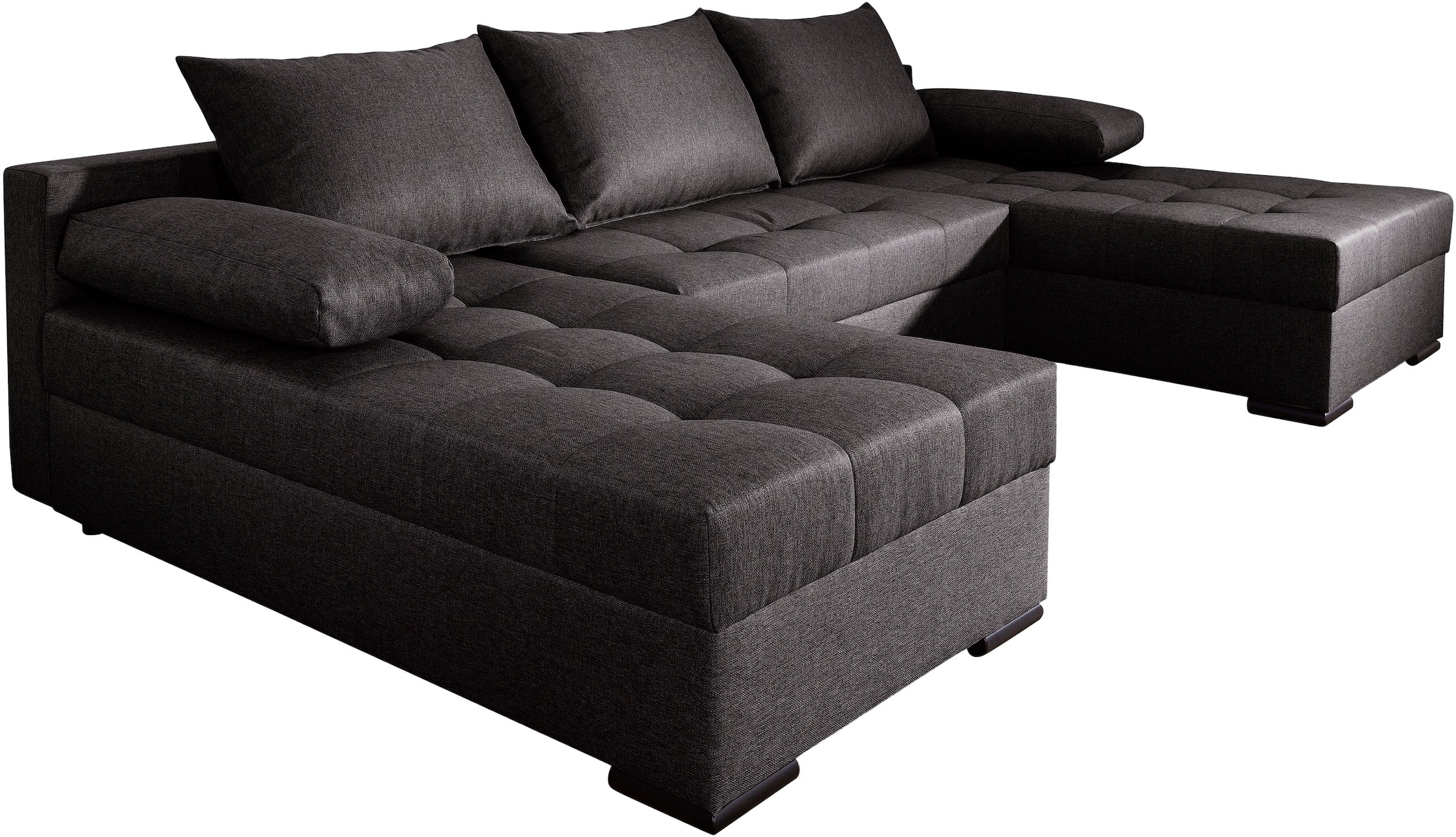 COLLECTION AB Wohnlandschaft »Josy U-Form, B: 269 cm« Bettfunktion & Bettkasten, Federkern