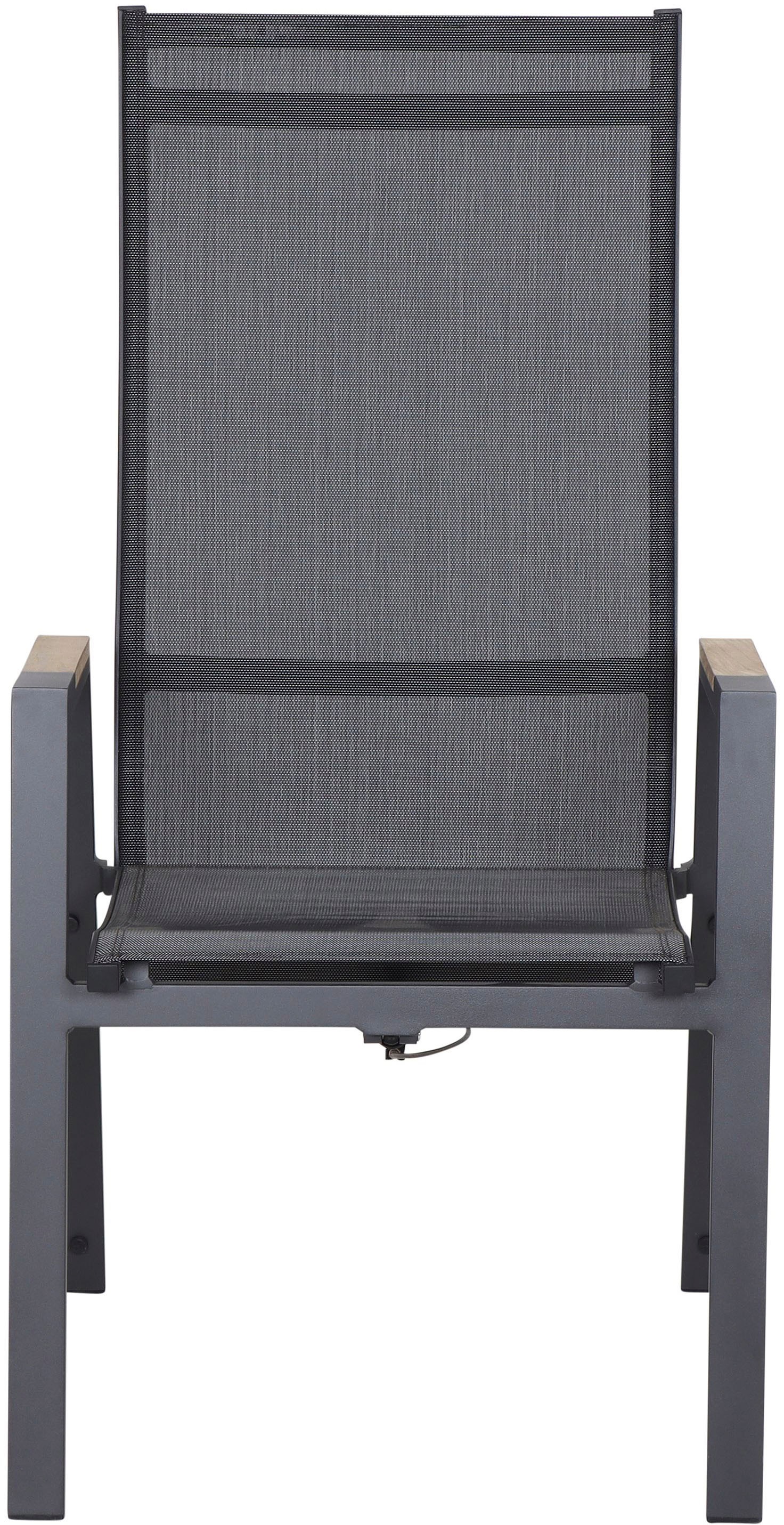 Siena Garden Garten-Essgruppe »Savona / Zurigo«, (Set, 10 tlg.), best. aus 4 Sesseln, 4 Auflagen, 1 Liege und 1 Tisch