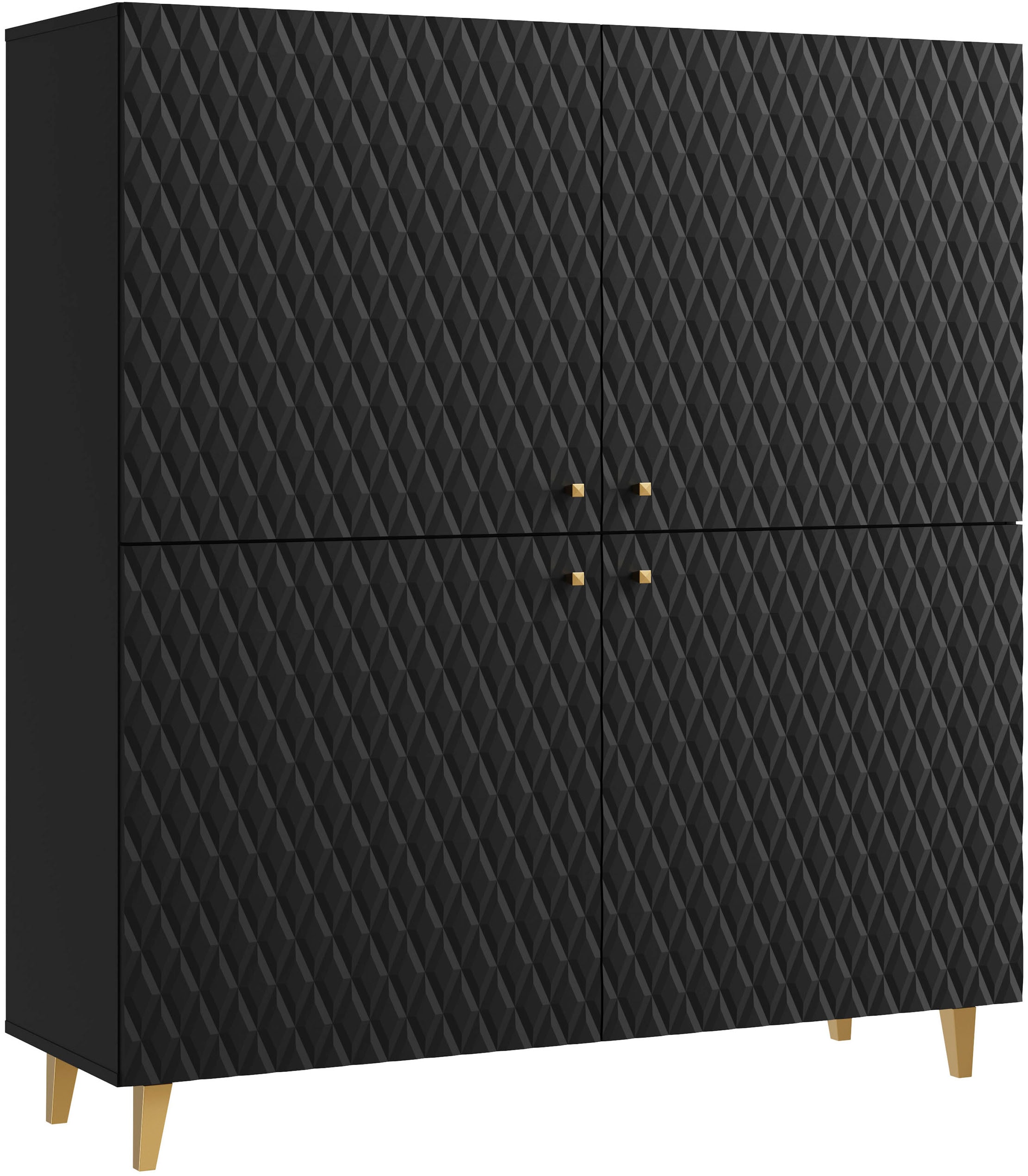 INOSIGN Highboard »HIGHBOARD PHUKET«, (1 St.), moderne Kommode mit 4 Türen und 8 Fächern, Breite 120 cm