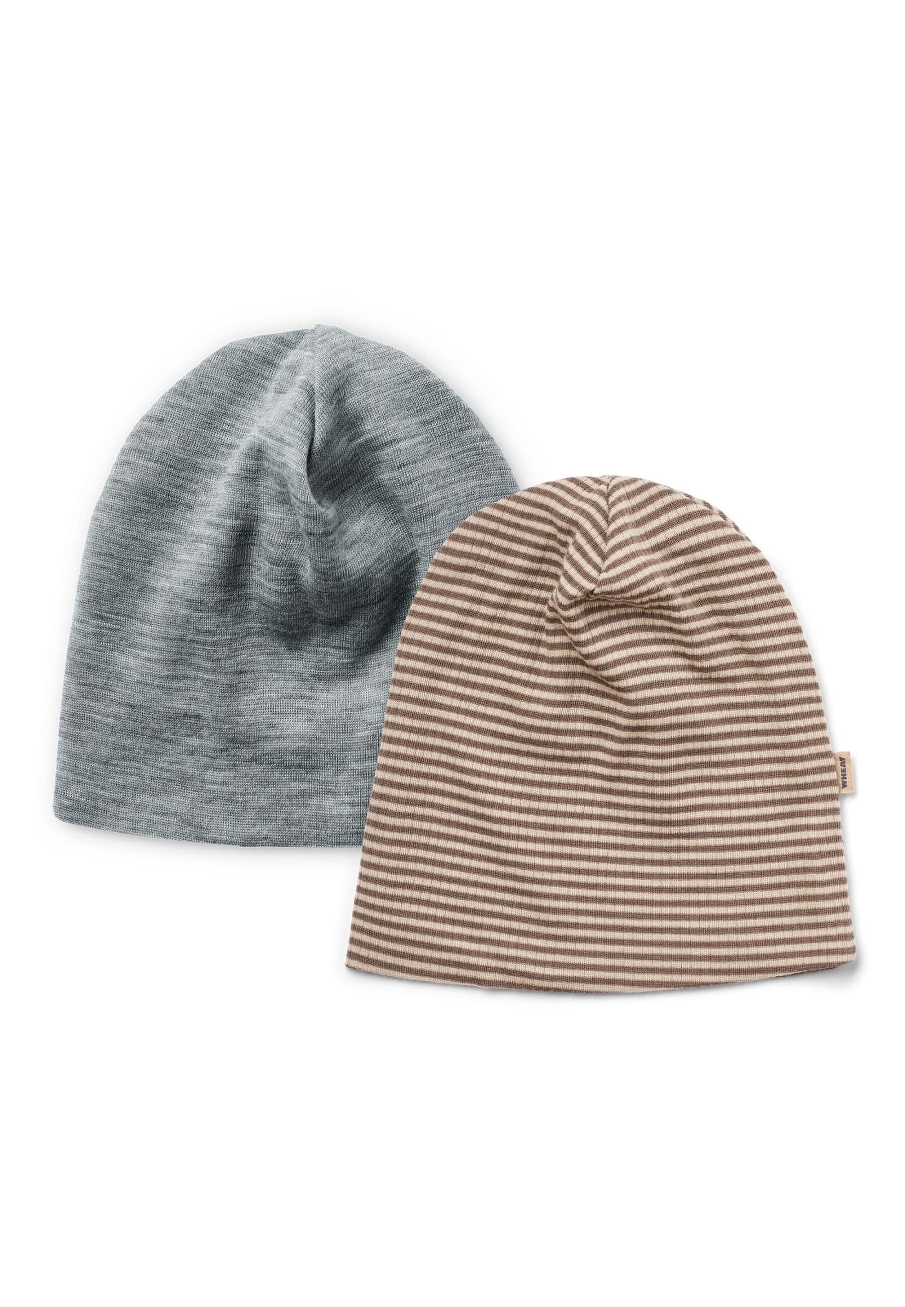 WHEAT Beanie »2 Wool Hat Emo« 1 Stk. tlg. wood stripe
