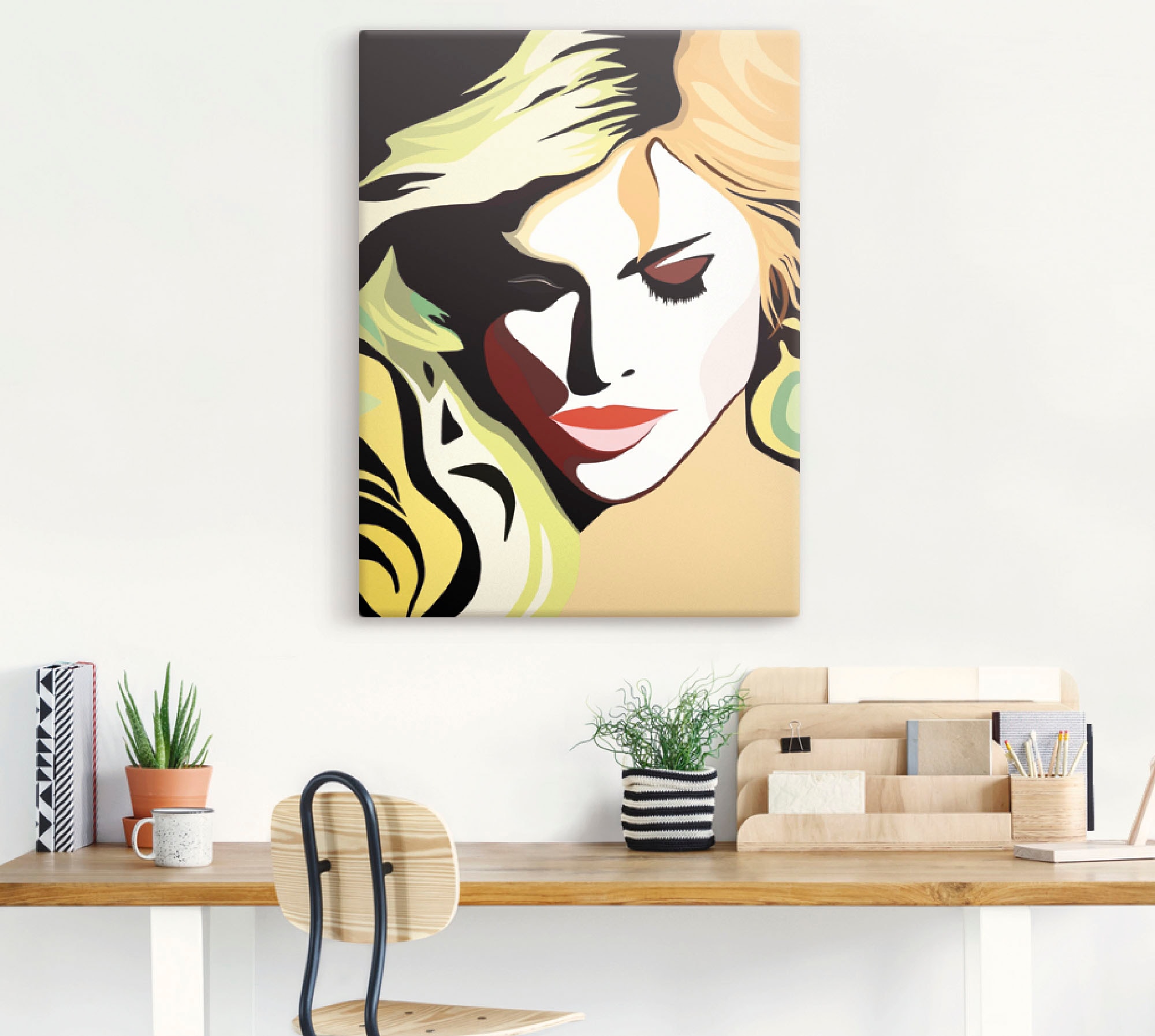 Artland Wandbild »Schöne Frau«, Frau, (1 St.), als Alubild, Outdoorbild, Leinwandbild, Wandaufkleber, versch. Größen