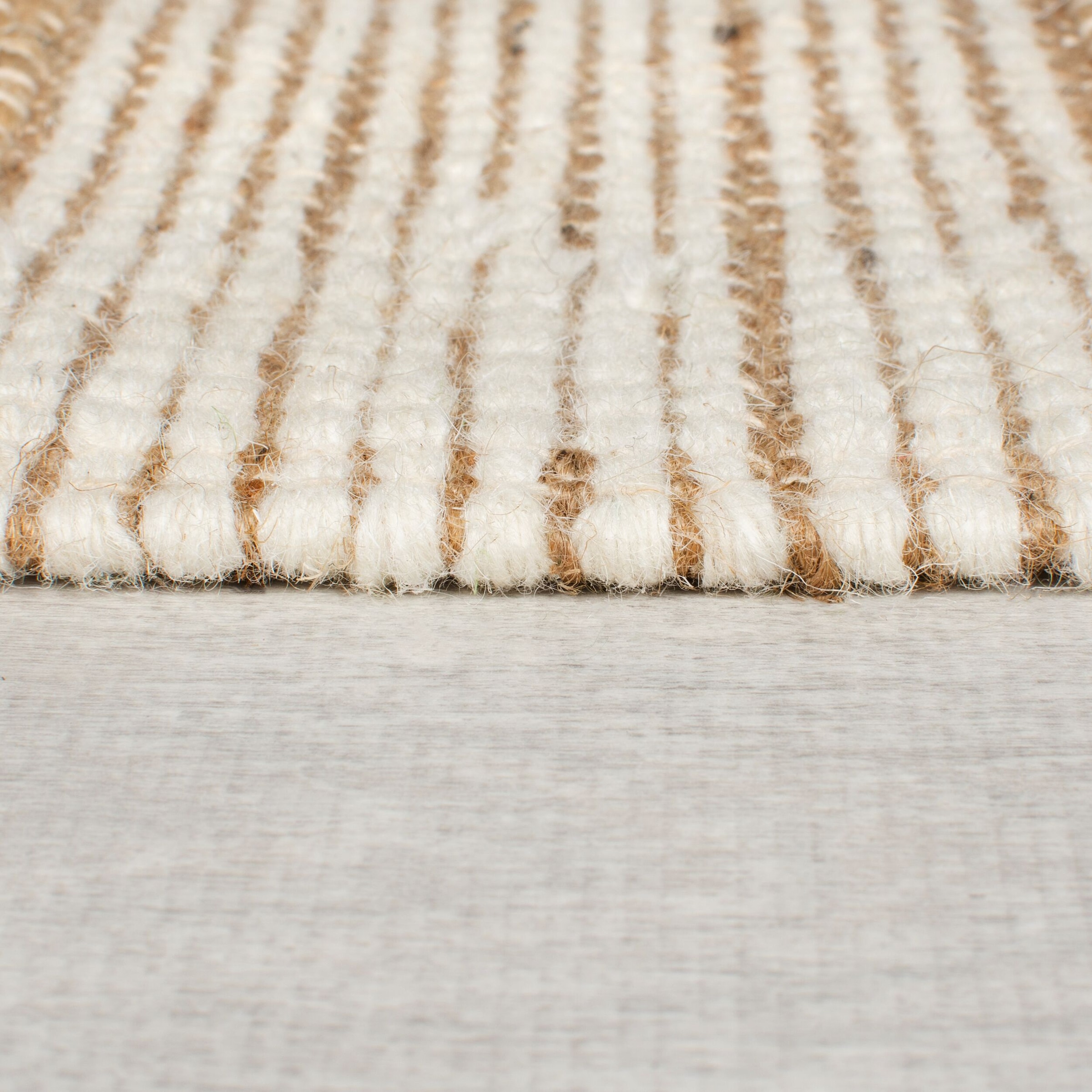 FLAIR RUGS Teppich »MEDINA BLOCKS«, rechteckig, 22 mm Höhe, Jute/-und Wollmischung