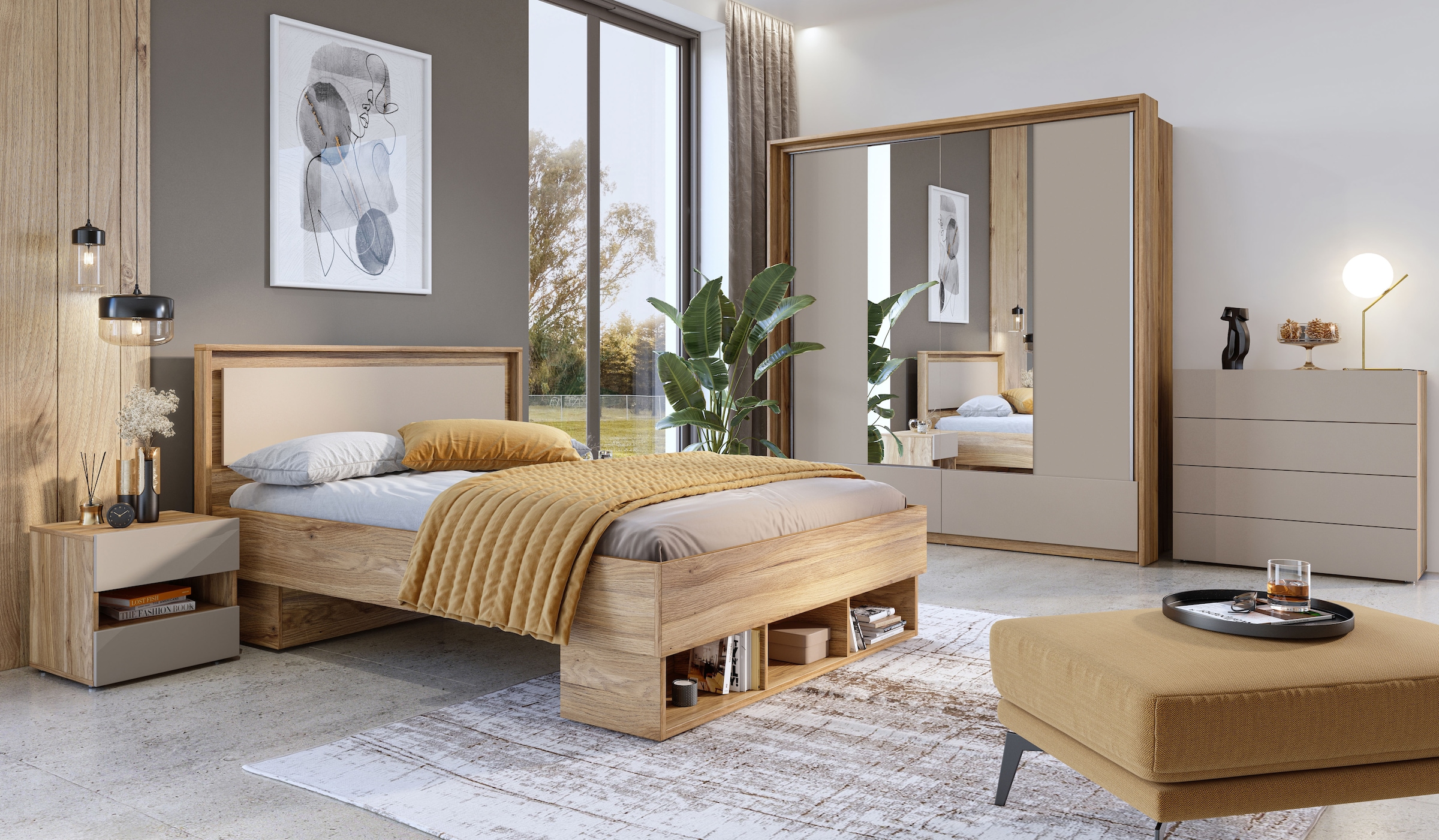INOSIGN Sideboard »Wharton,Breite 100cm, Schubladenkommode«, Kommode mit 4 Schubkasten, viel Stauraum