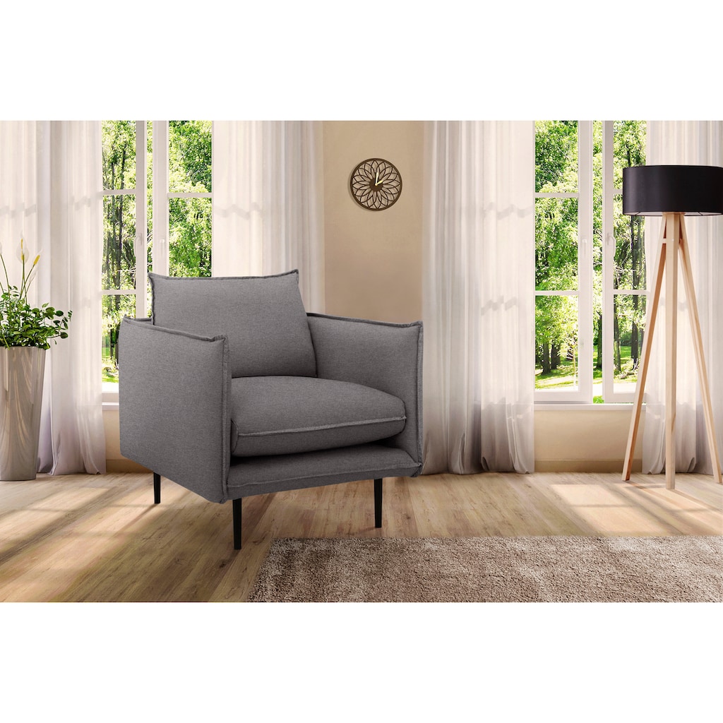 INOSIGN Sessel »Somba«, mit dickem Keder und eleganter Optik