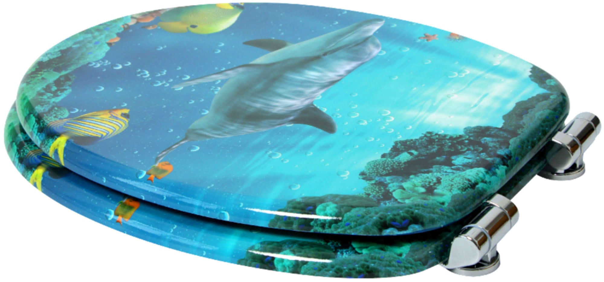 Sanilo Badaccessoire-Set »Delphin Korallen«, (Komplett-Set, 6 tlg.)