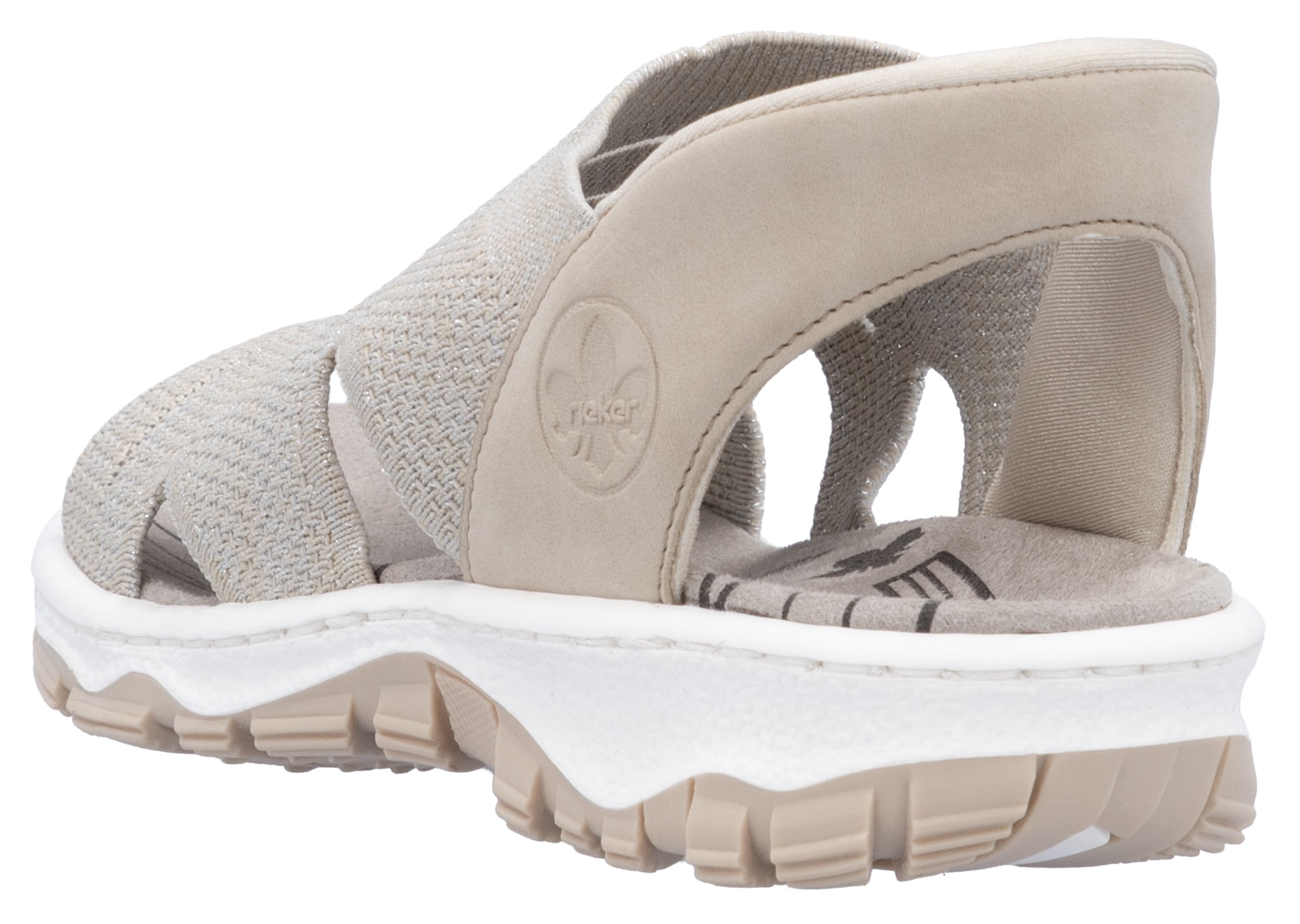 Rieker Sandale, Trekkingsandale, Outdoorsandale, Sommerschuh mit Elastik-Einschlupf