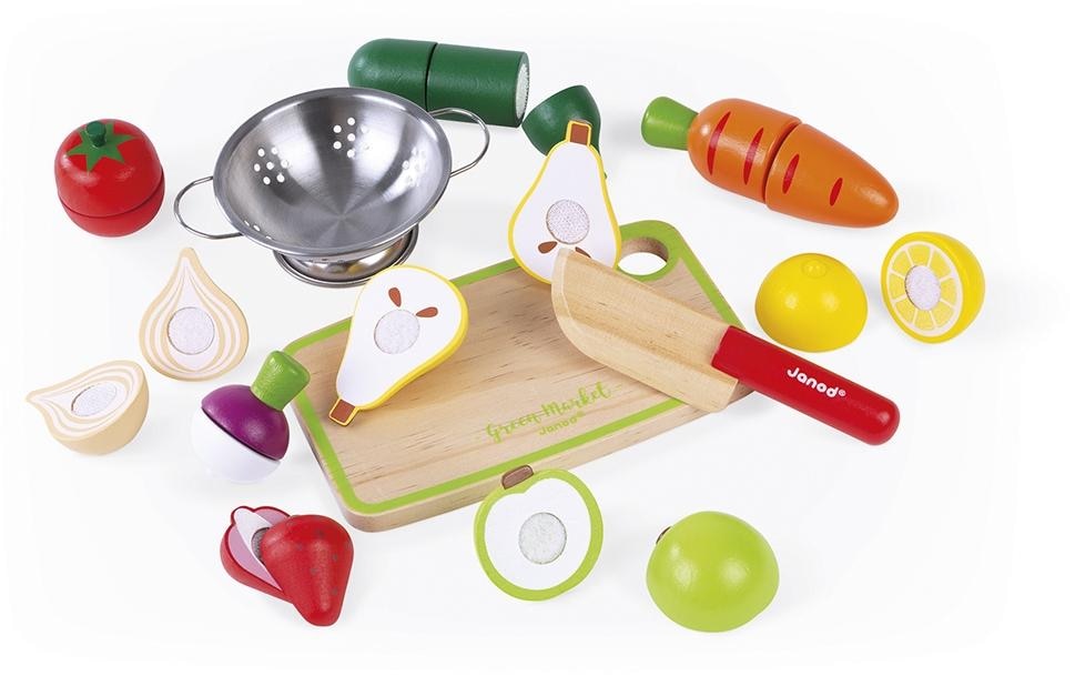 Janod Kaufladensortiment »Janod Obst- und Gemüse-Set Green M«