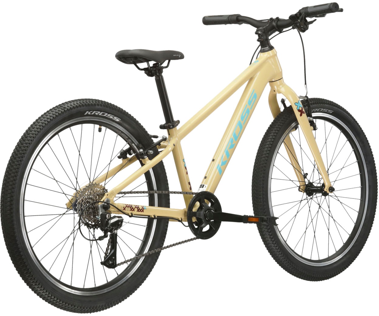 Kross Kinderfahrrad »Kinder-MTB Level Jr 1.0«, 8 Gang, Shimano, TOURNEY TX800 Schaltwerk, Kettenschaltung