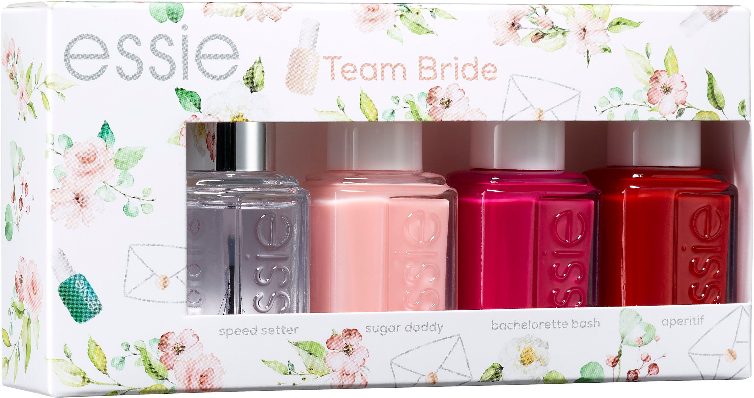 tlg.) essie bequem »Bride Set Team Bride«, kaufen 4 (Set, Nagellack-Set