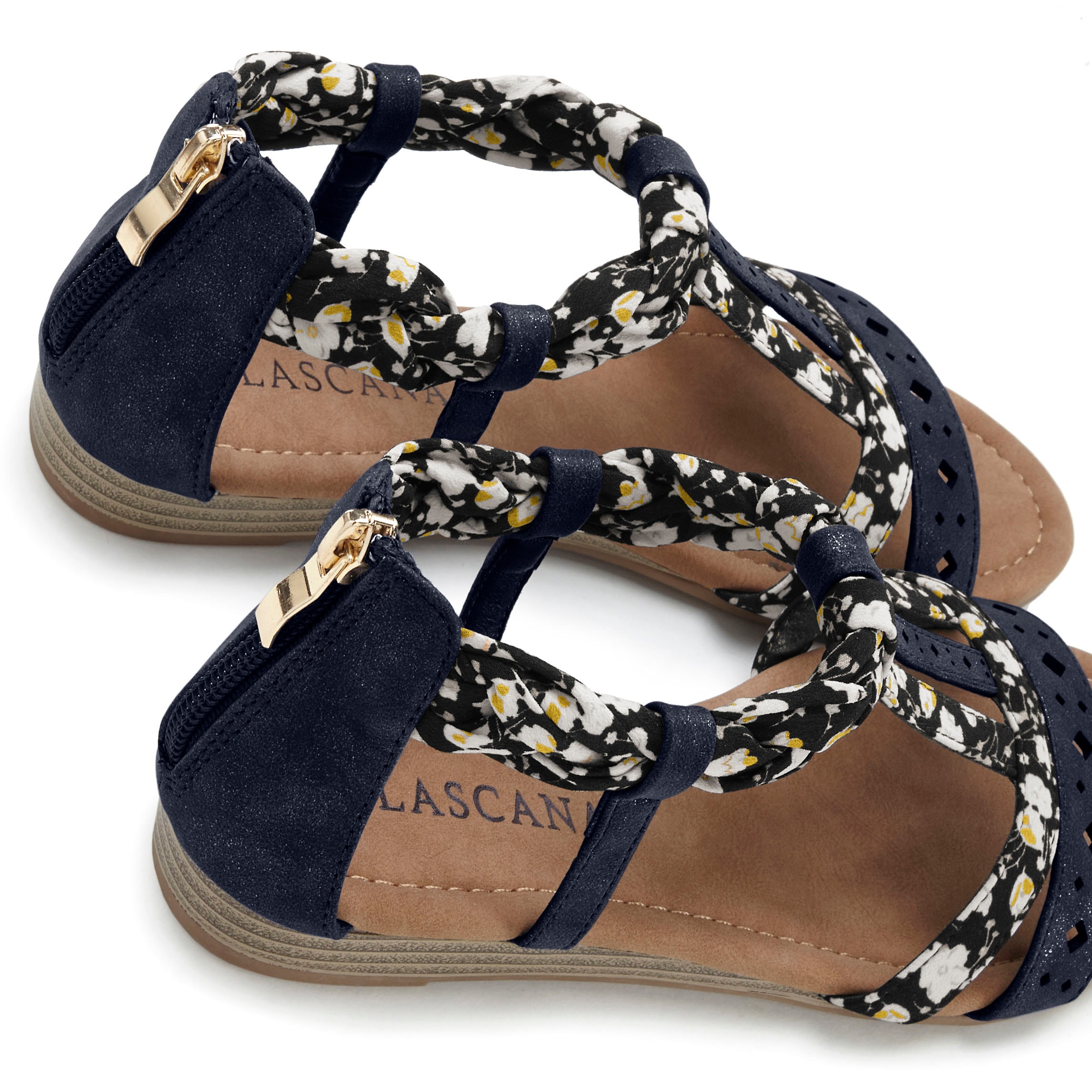 LASCANA Sandale »Sommerschuh«  Sandalette, Sommerschuh mit Riemchen im Festival-Look VEGAN