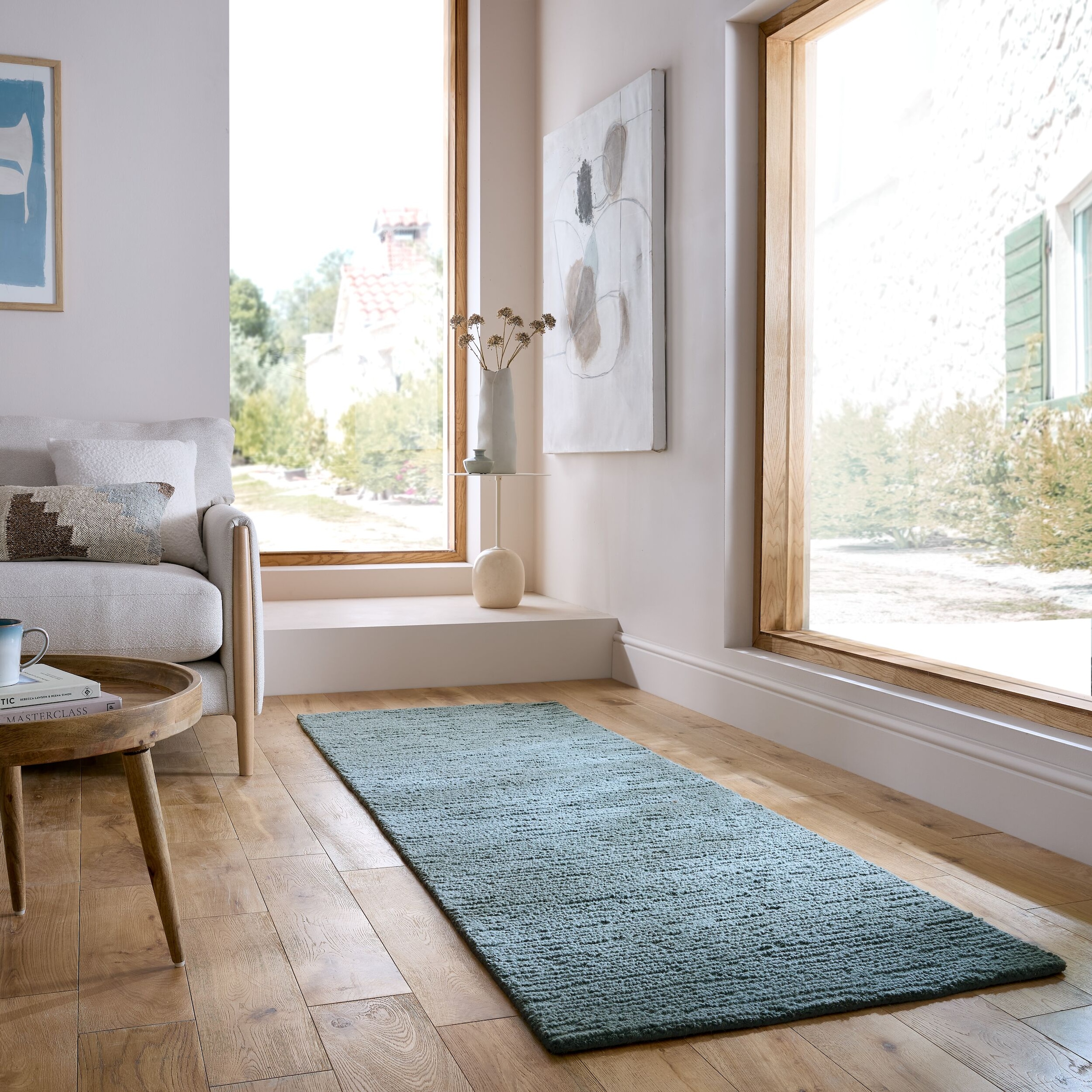 FLAIR RUGS Wollteppich »Harris Boucle« rechteckig 12 mm Höhe handgefertigt