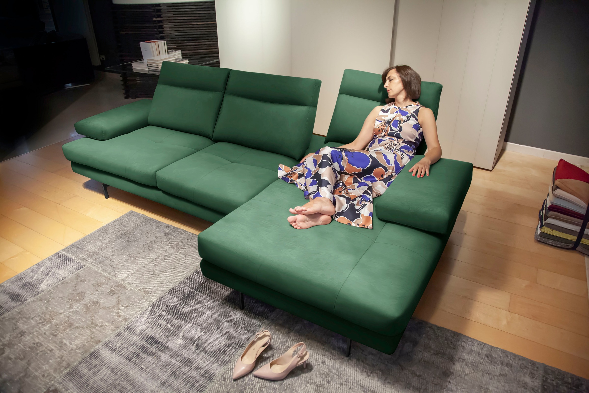 CALIA ITALIA Ecksofa »Toby Wing, Komfortsofa der Extraklasse, bequem, L-For günstig online kaufen