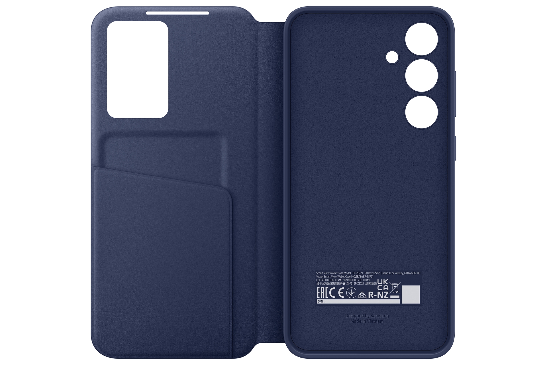 Samsung Handyhülle »Smart View Wallet Case für Samsung Galaxy S24 FE«, Backcover, Schutzhülle, Handyschutzhülle, Case, Schutzcase, stoßfest