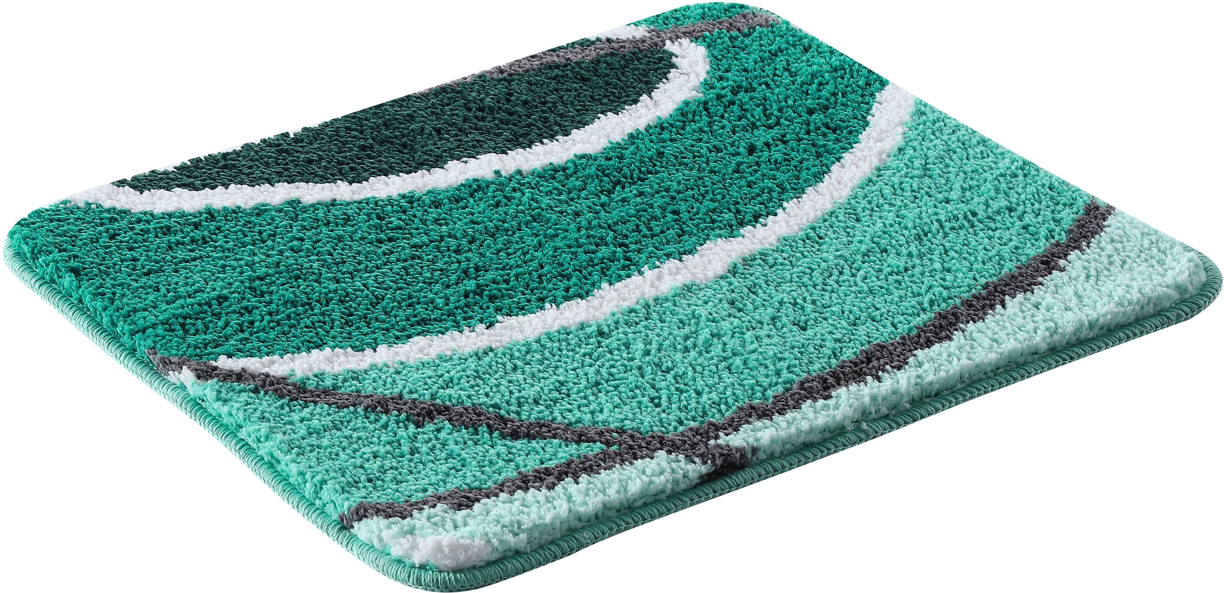 my home Badematte »Juna mit Muster, Badvorleger, Badezimmer Teppich, Duschv günstig online kaufen