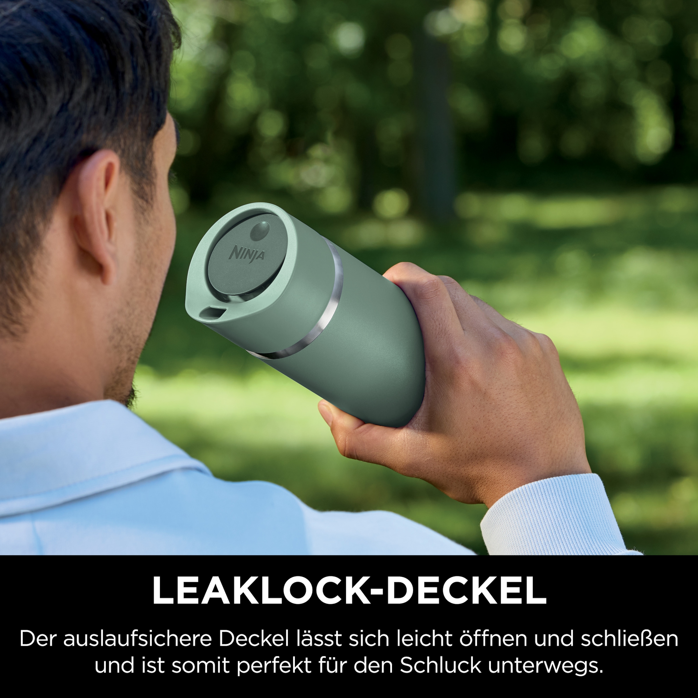 NINJA Isolierflasche »Ninja Sip Perfect Reisebecher - 300 ml DW1203EUU / 400 ml DW1603EUU«, Kontrollierte Wärme für den perfekten Schluck, jedes Mal
