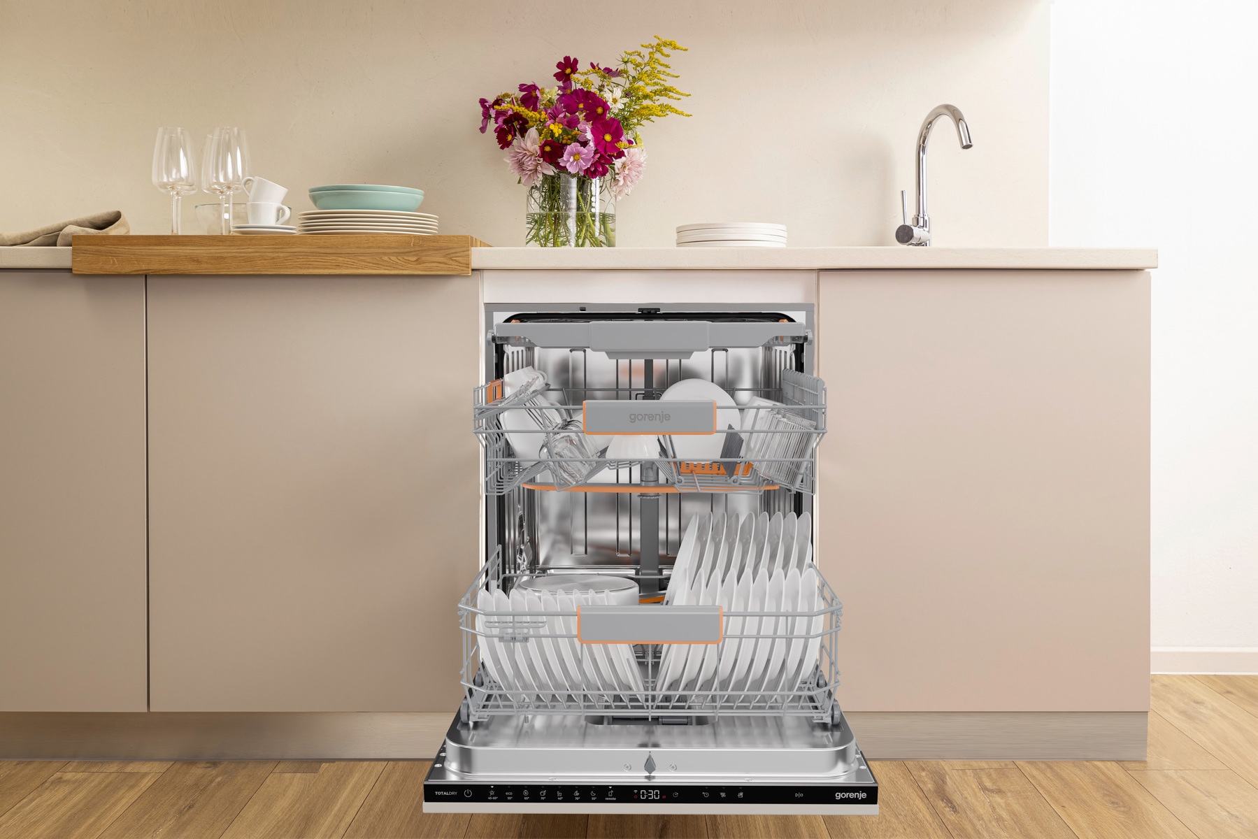 GORENJE vollintegrierbarer Geschirrspüler »GV673A67« 9,5 l 16 Maßgedecke Energieeffizienzklasse A