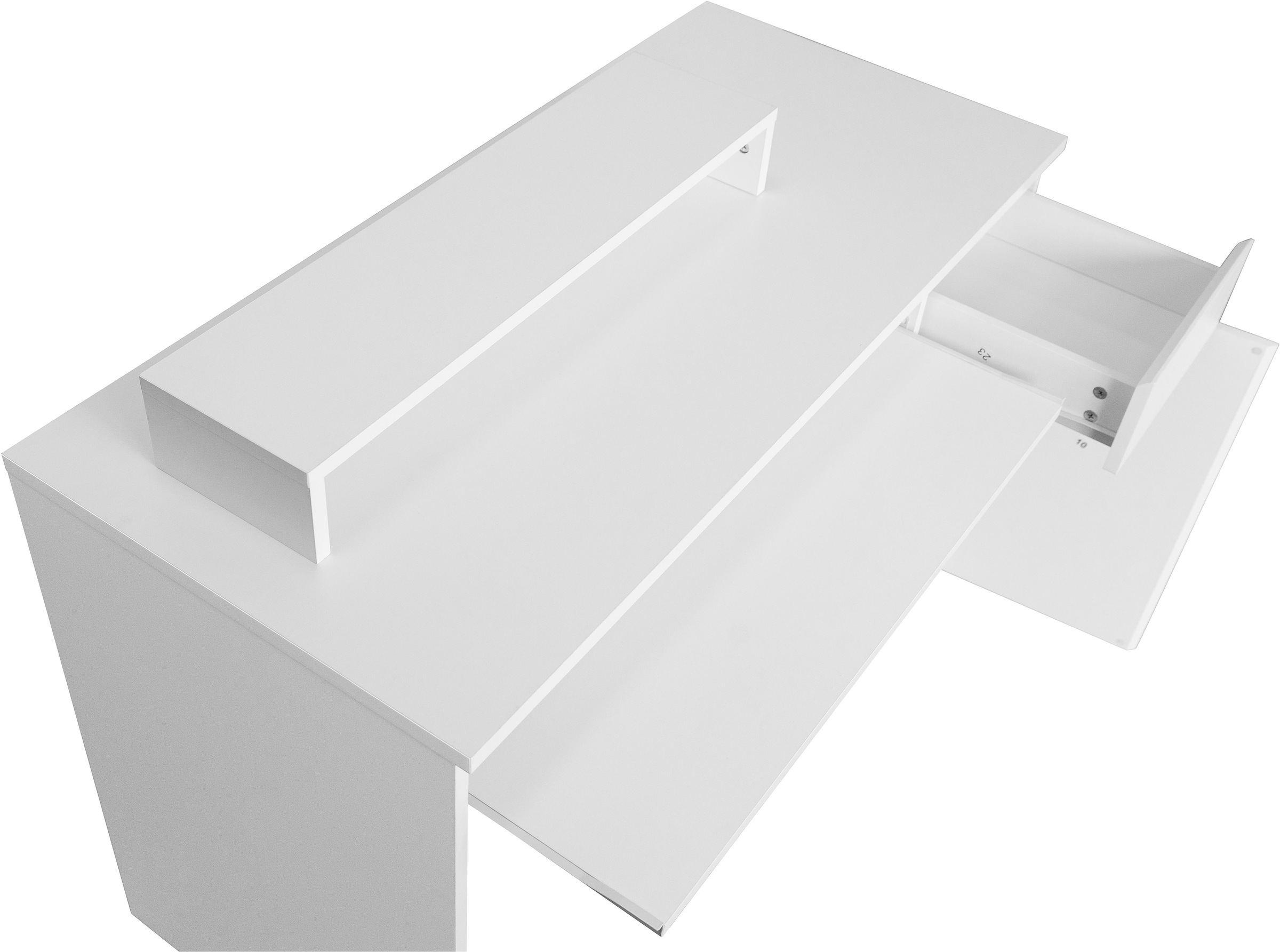 OTTO home Schreibtisch »MATTEO-SRT« mit Tastaturauszug, Monitoraufsatz und reichlich Stauraum