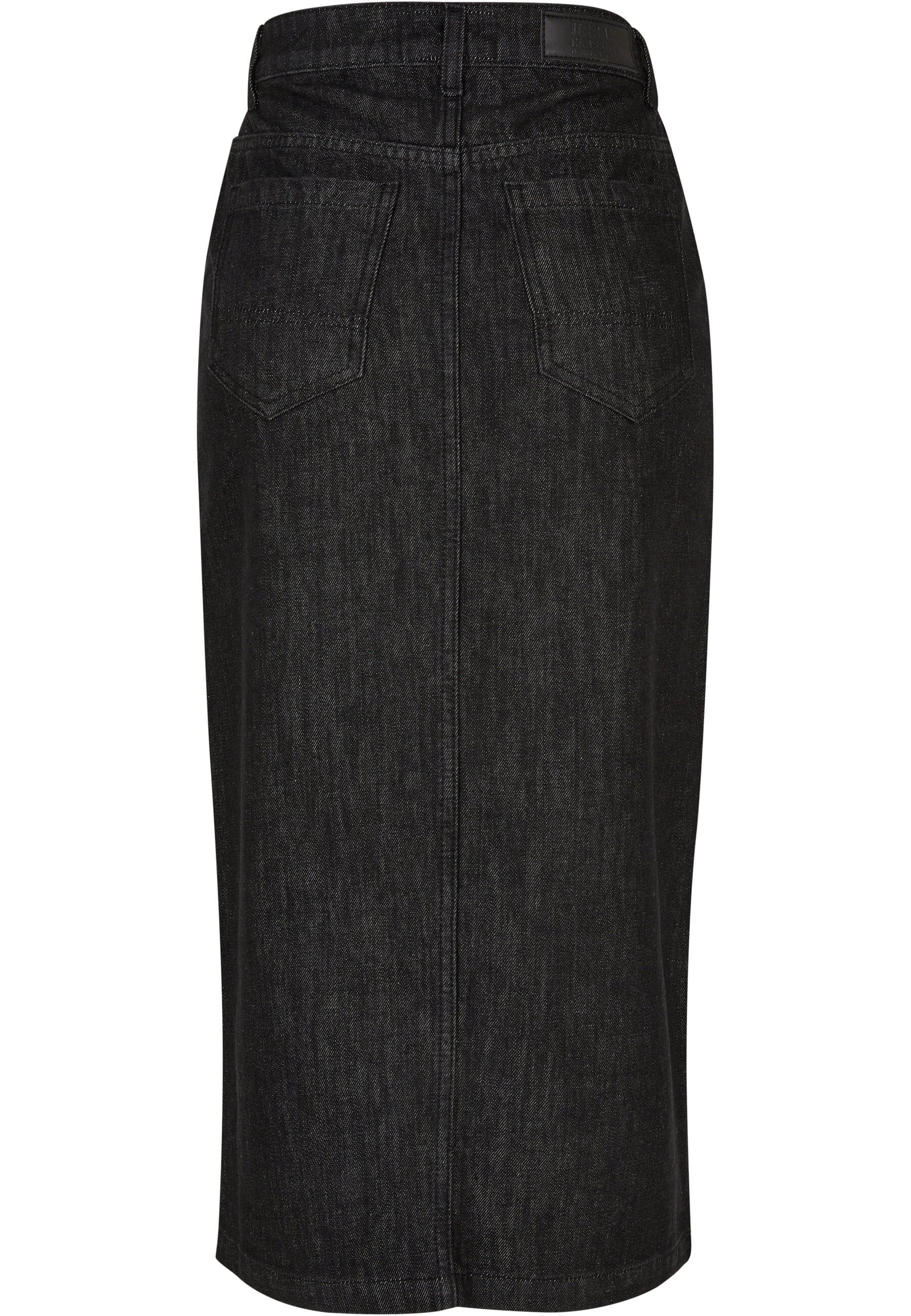 URBAN CLASSICS Jerseyrock »Urban Classics Damen Ladies Midi Denim Skirt«, 1 Stk.
