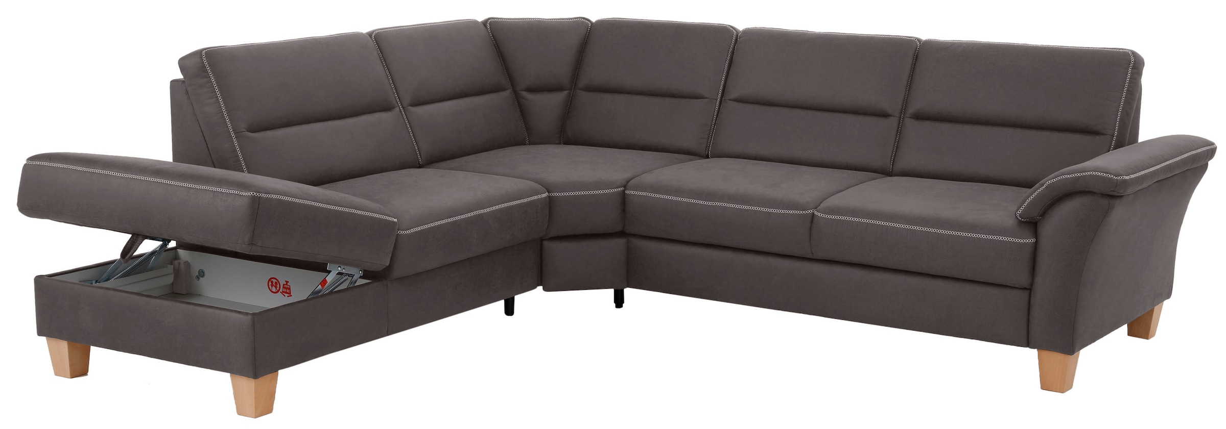 Home affaire Ecksofa »Soleo L-Form«, komfortabel durch Trapezecke mit Relaxfunktion, auch mit Bettfunktion
