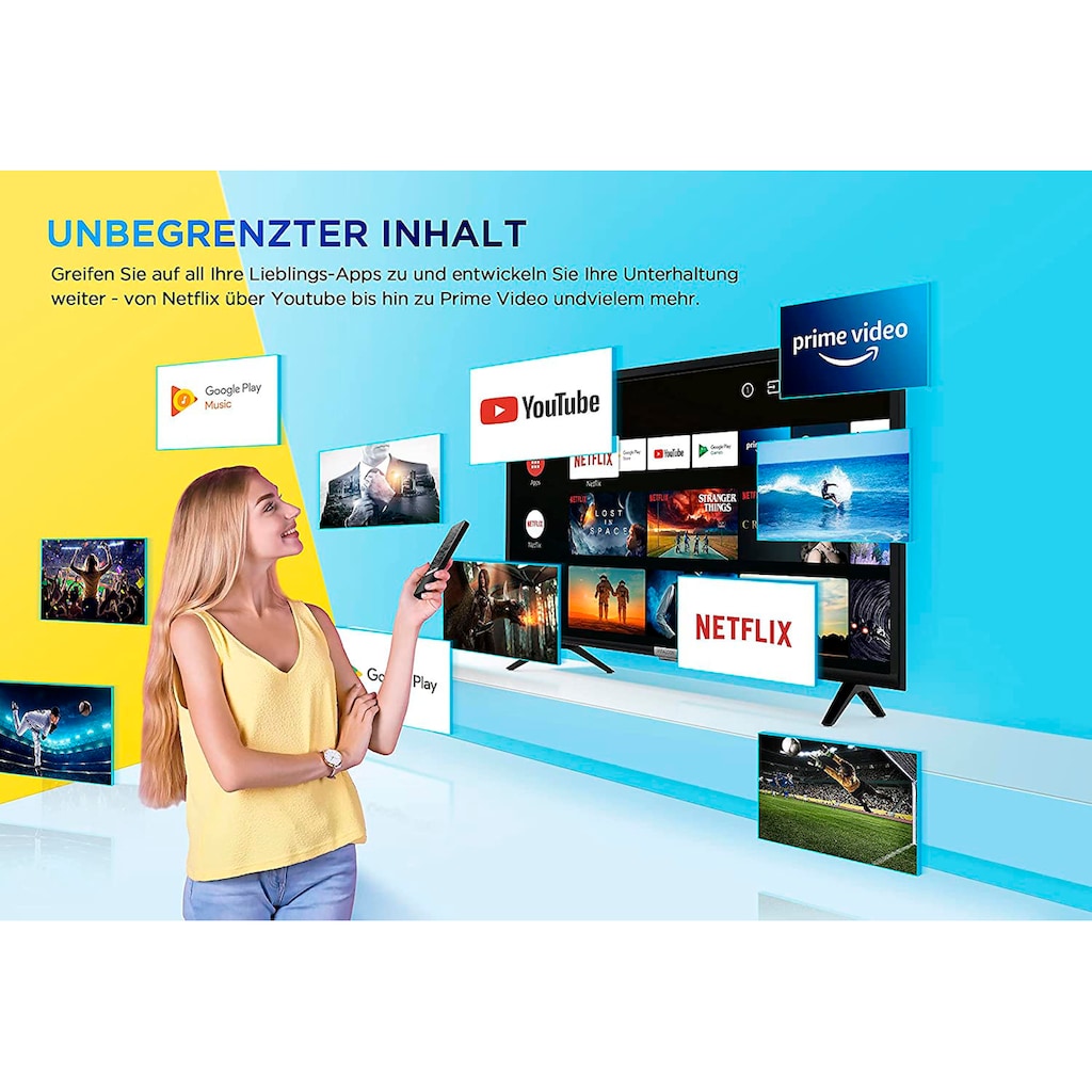 iFFALCON LCD-LED Fernseher »43K610X1«, 109,2 cm/43 Zoll, 4K Ultra HD, Android TV-Smart-TV, HDR