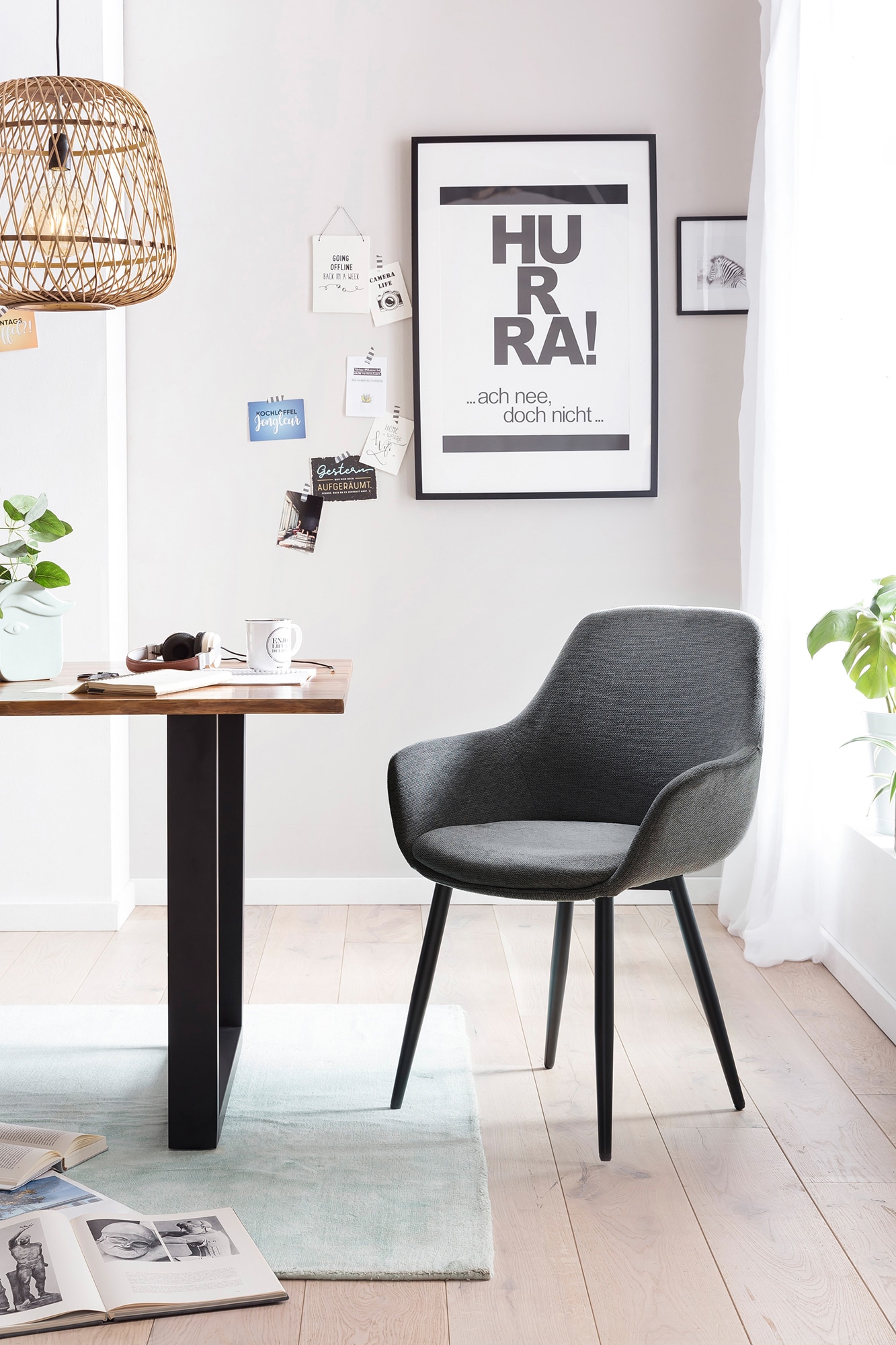 SalesFever Essgruppe, (Set, 5 tlg.), Tischplatte behandelt mit OSMO Hartwachs-Öl in seidenmattem Finish