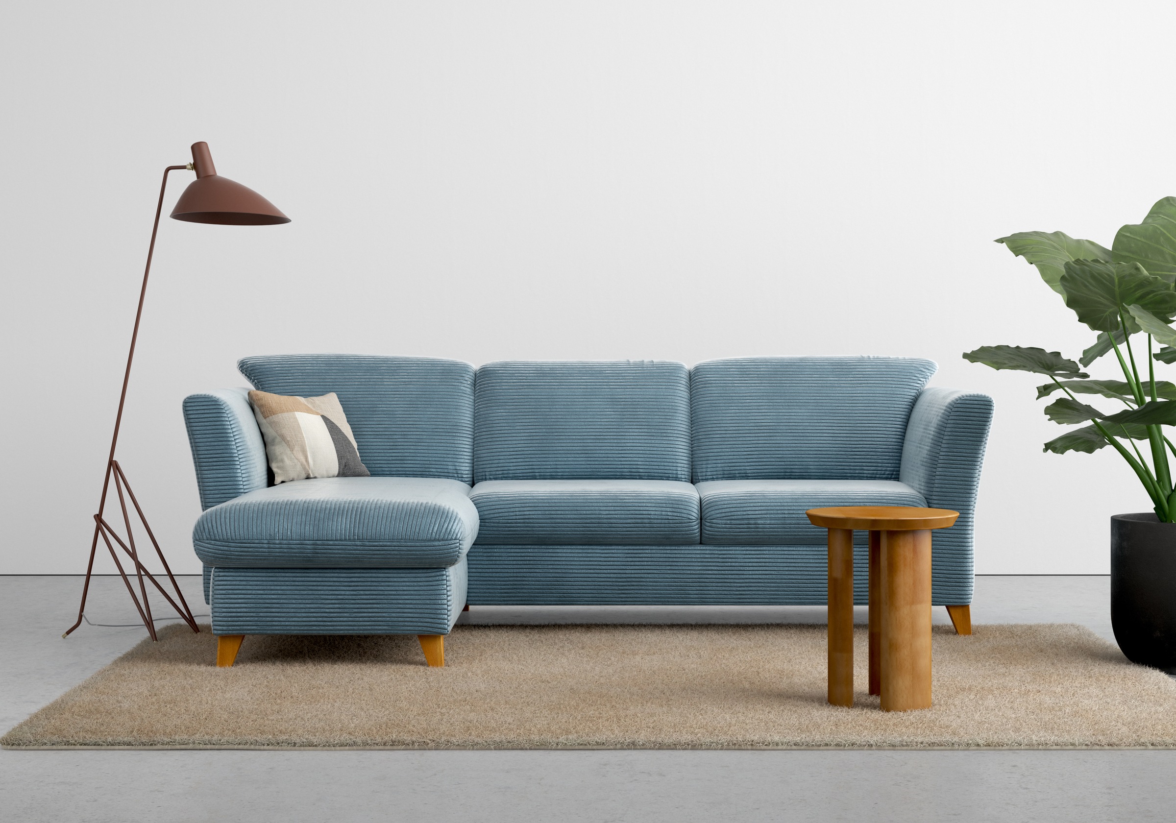 Home affaire Ecksofa »Trelleborg L-Form«, wahlweise mit Bettfunktion und Bettkasten, inkl. Federkern-Polsterung