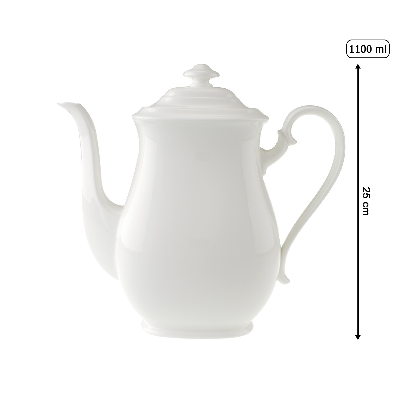Villeroy & Boch Teekanne »Kaffeekanne Royal 1,1 Liter weiß« günstig online kaufen