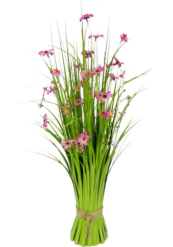 I.GE.A. Kunstgras, (1 St.), Grasbund mit Blüten kaufen