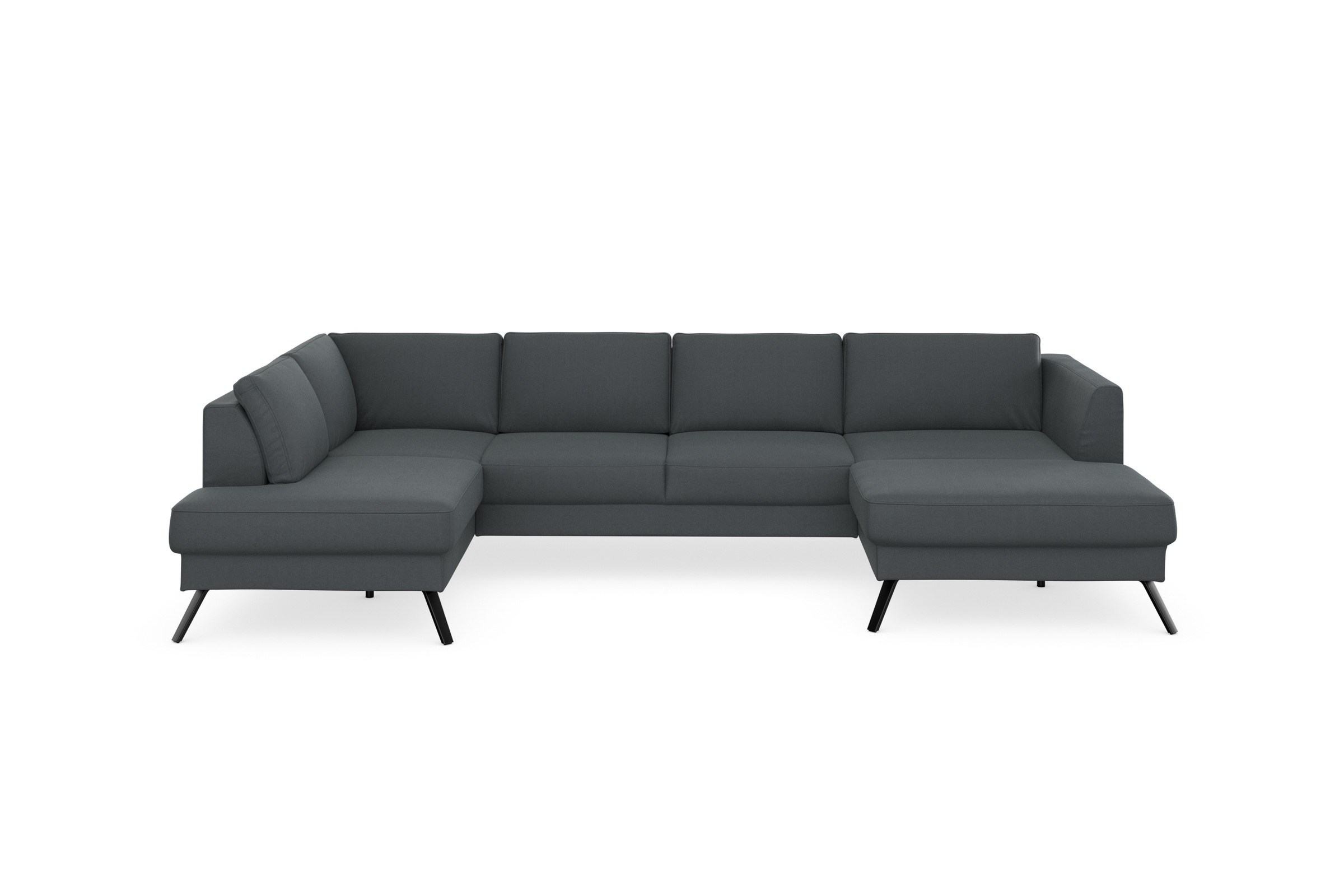 sit&more Wohnlandschaft »Lindholm U-Form«, mit Sitztiefenverstellung und Federkern